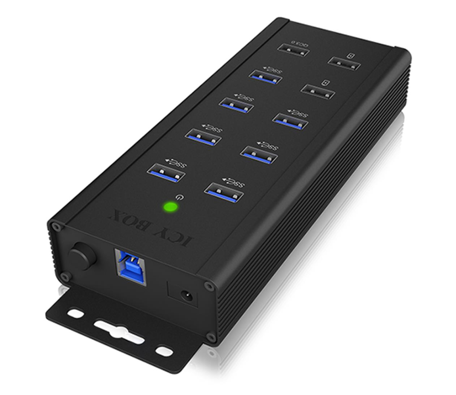 ICY BOX HUB USB-B - 10x USB-A (7x USB 3.2 Gen1)