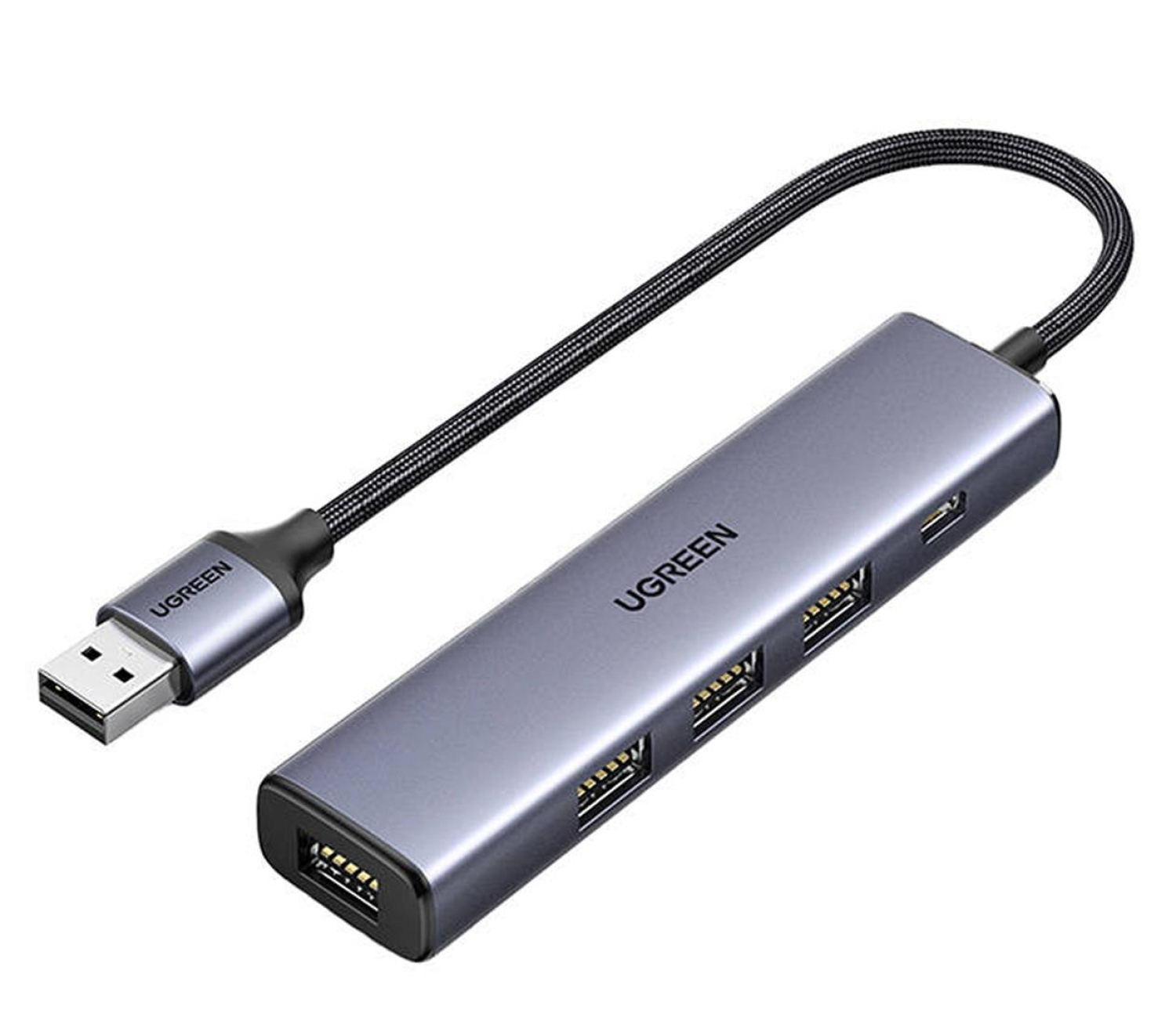 UGREEN CM473 Adapter Hub USB do 4x USB 3.0 1 x USB-C