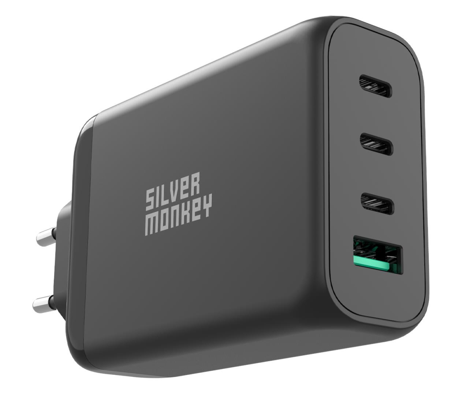 Silver Monkey Ładowarka sieciowa GaN 140W USB-C PD 3.1 + USB 3.0 QC B