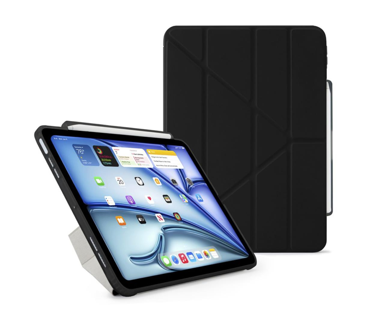 Pipetto Origami No3 Pencil Case do iPad Air 13" (2024) black
