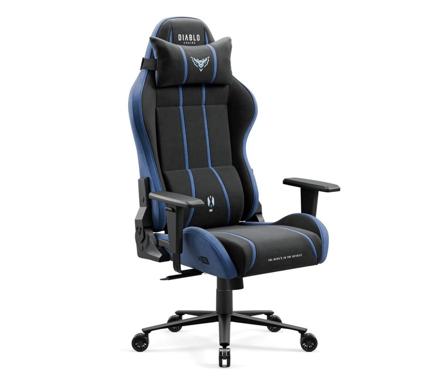 Diablo Chairs X-One 2.0 Normal Size Night Blue Tkanina