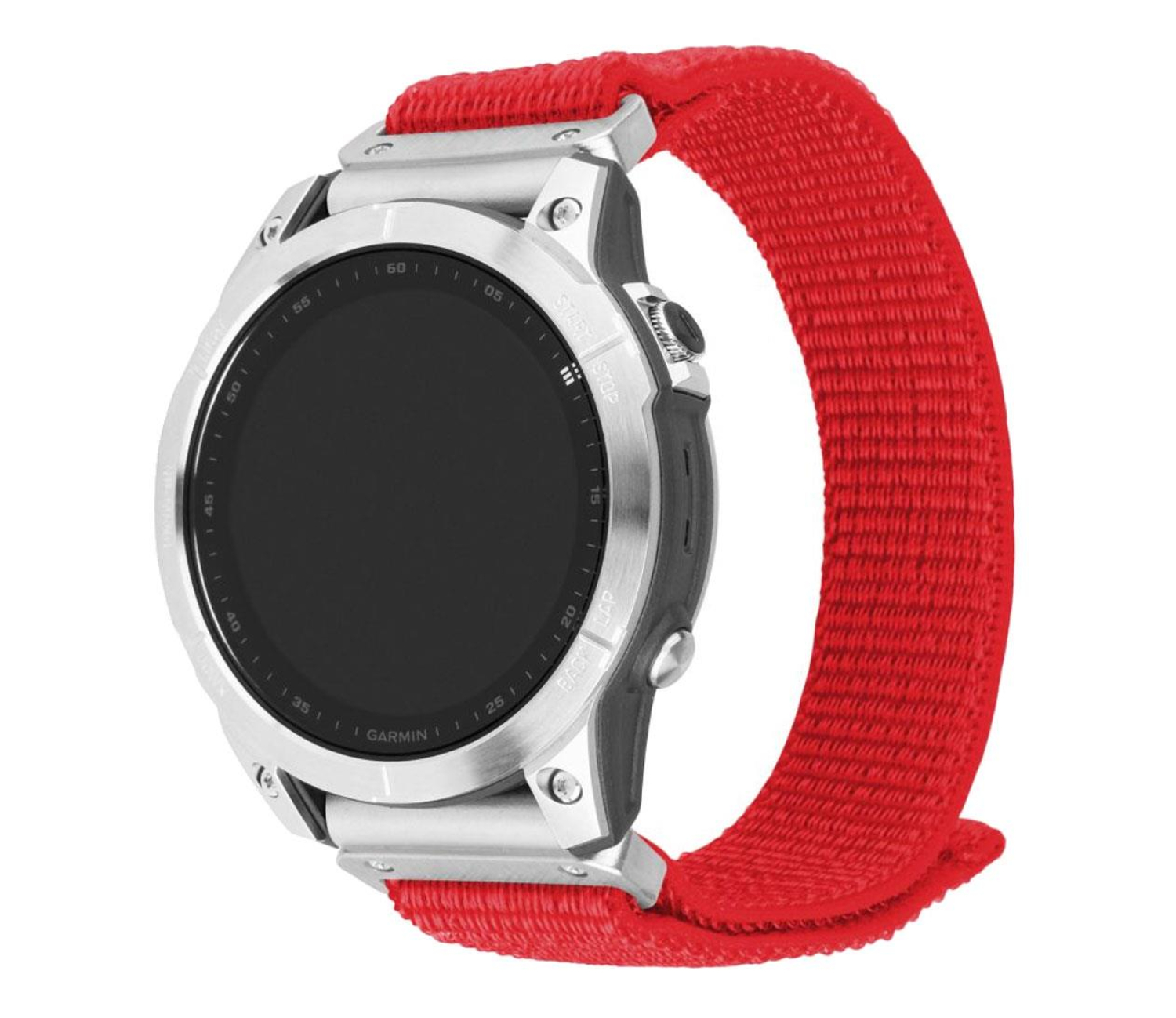 FIXED Sporty Strap do Garmin Fenix QuickFit (26mm) czerwony