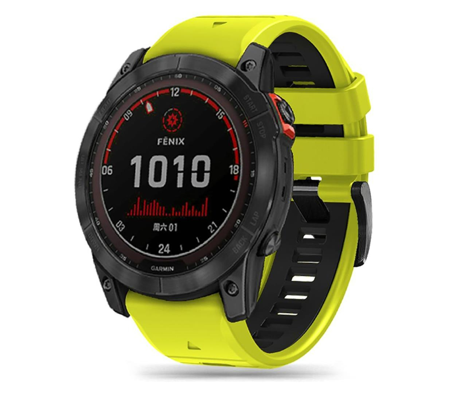 Tech-Protect Iconband Pro do Garmin Fenix (26mm) Lime/Black