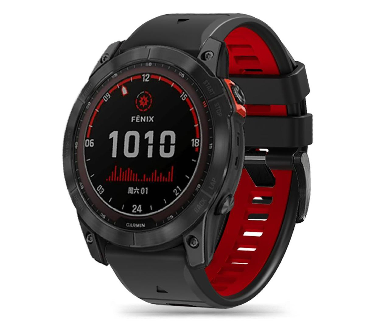 Tech-Protect Iconband Pro do Garmin Fenix (26mm) Black/Red