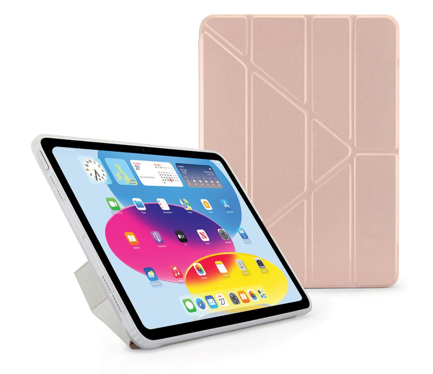 Pipetto Origami No1 Original Case do iPad 10.9 (2022) metalic pink