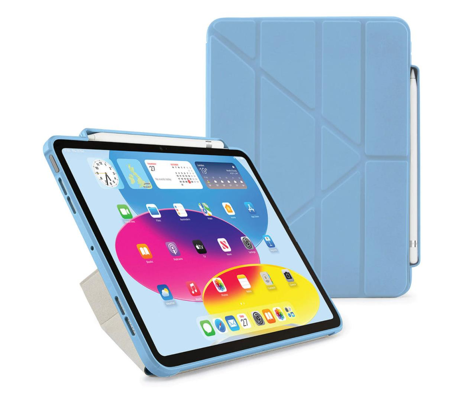 Pipetto Origami No3 Pencil Case do iPad 10.9 (2022) light blue