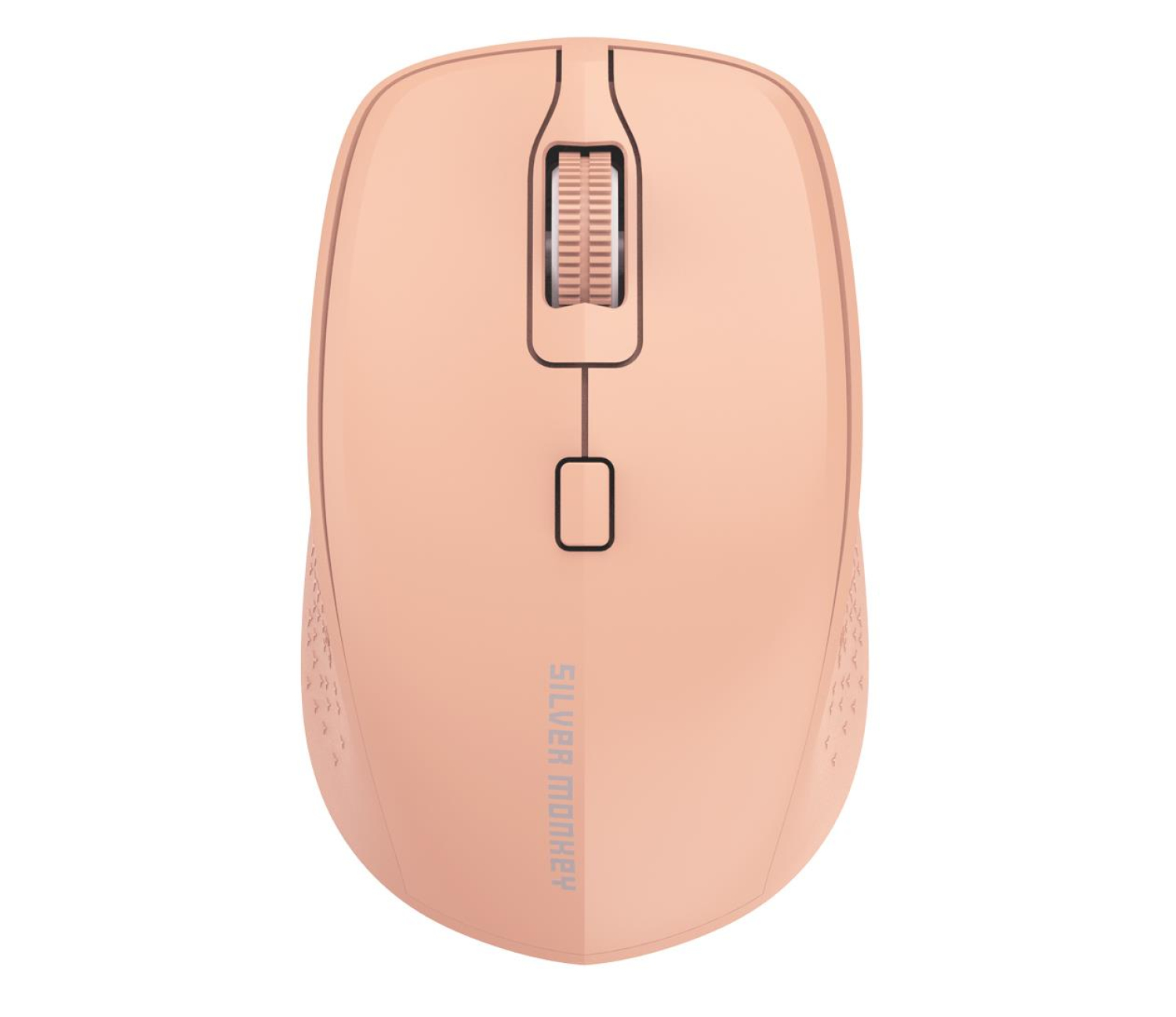 Silver Monkey M40 Wireless Comfort Mouse Silent Peach Fuzz