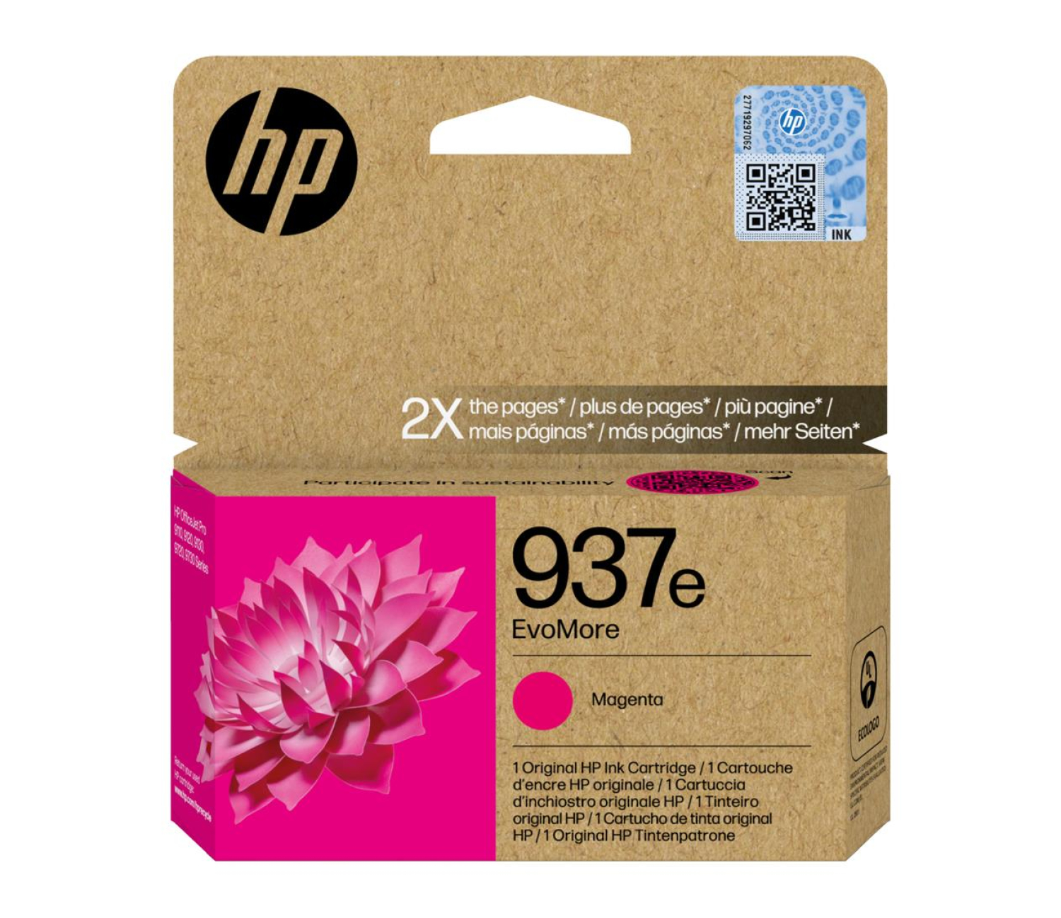 HP 937e EvoMore magenta 1650 str.