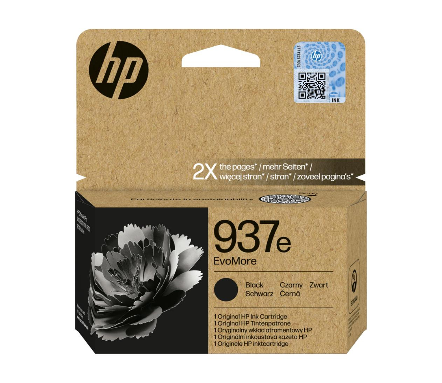 HP 937e EvoMore black 2500 str.
