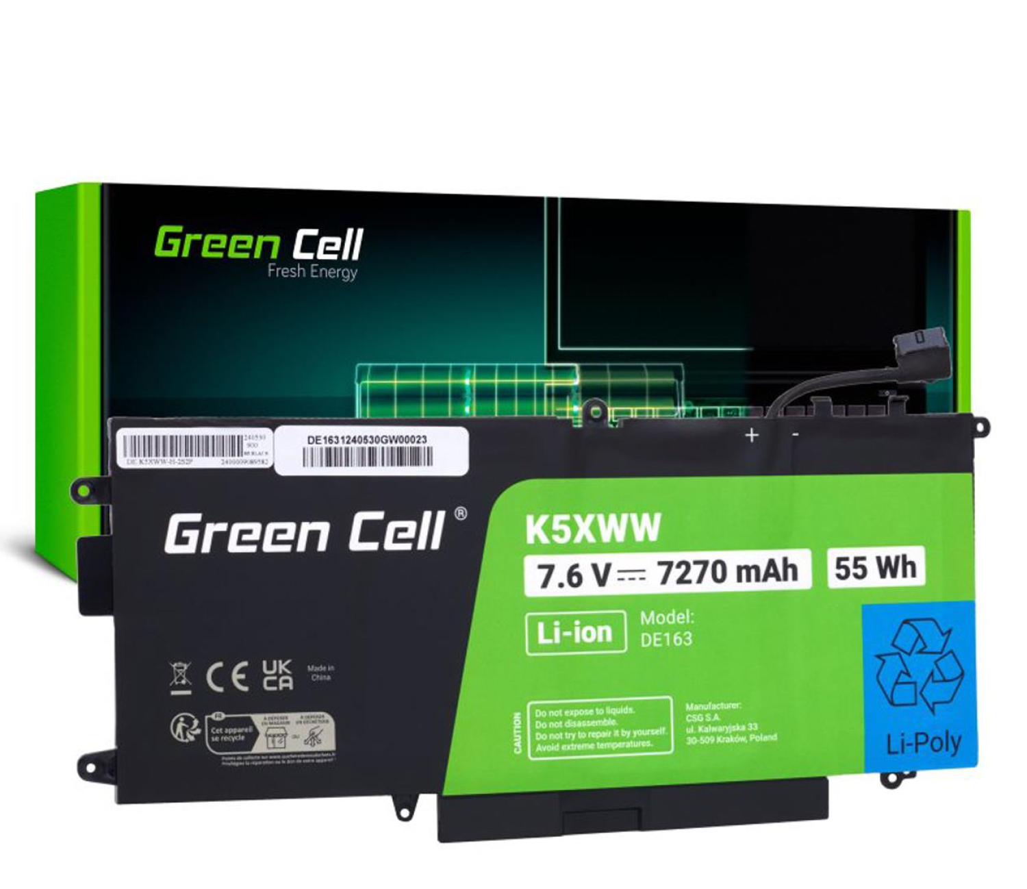Green Cell K5XWW do Dell Latitude