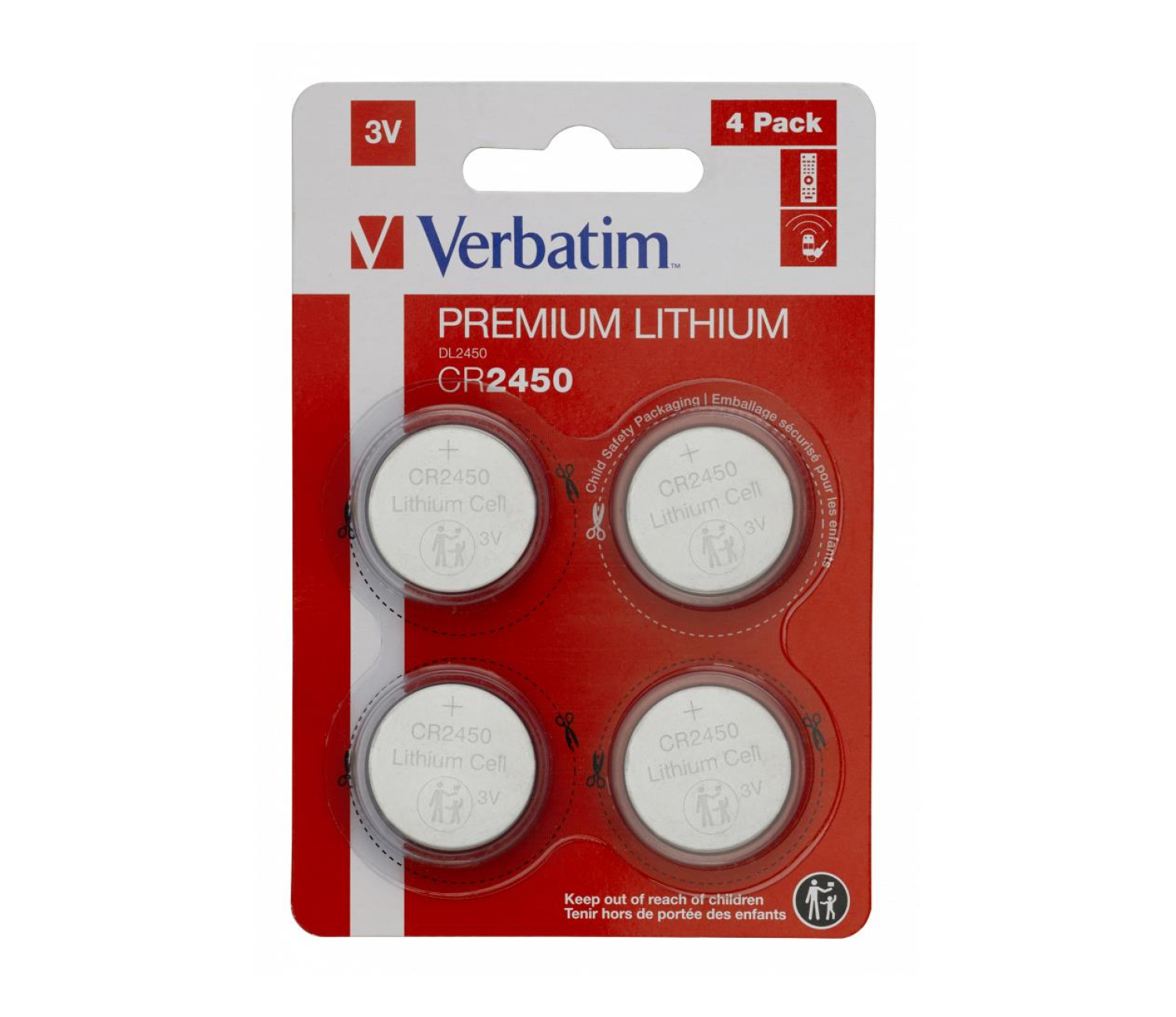 Verbatim Premium Lithium CR2450 3V (4 szt.)