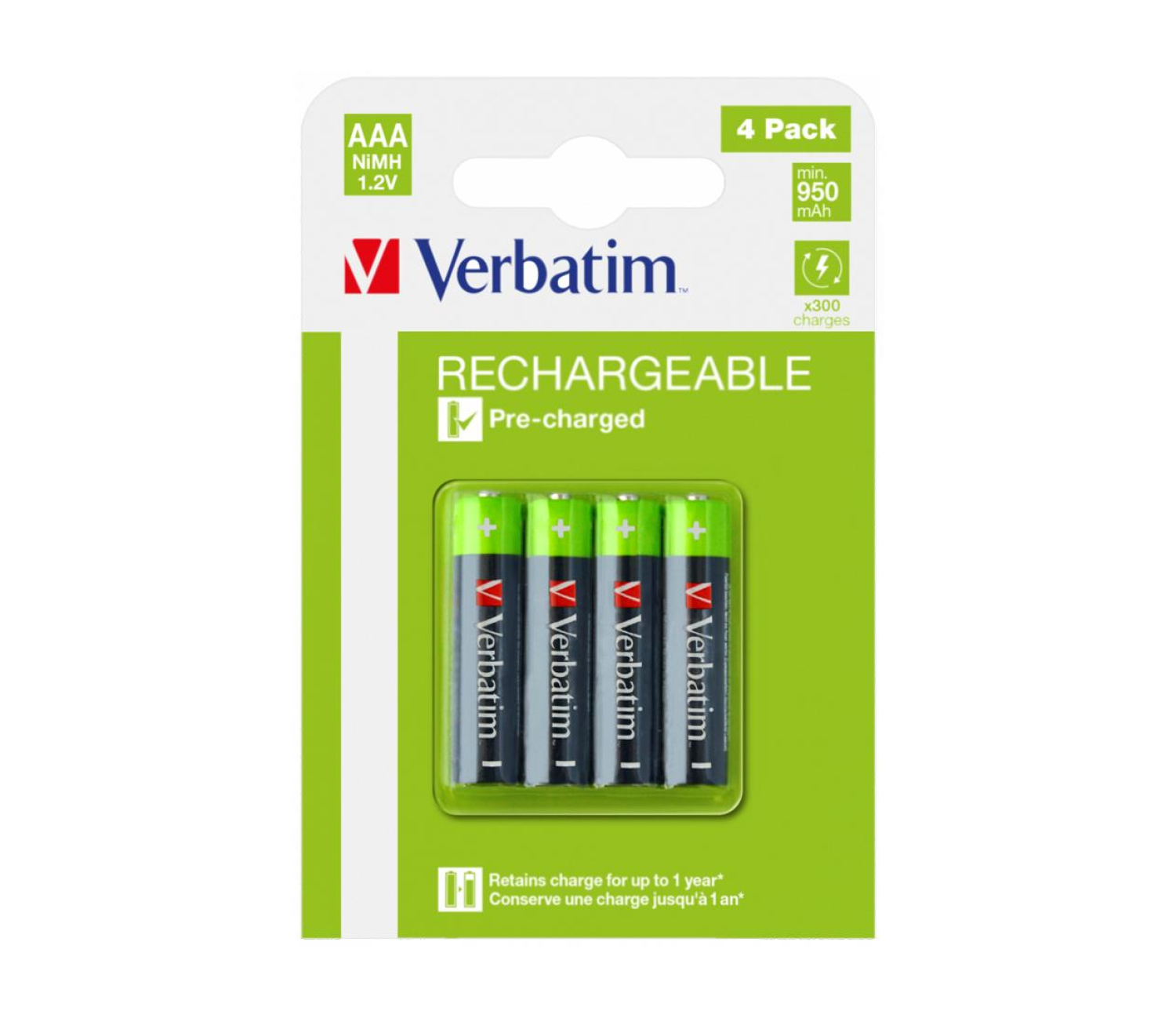 Verbatim Premium HR3 AAA 950mAh (4 szt.)