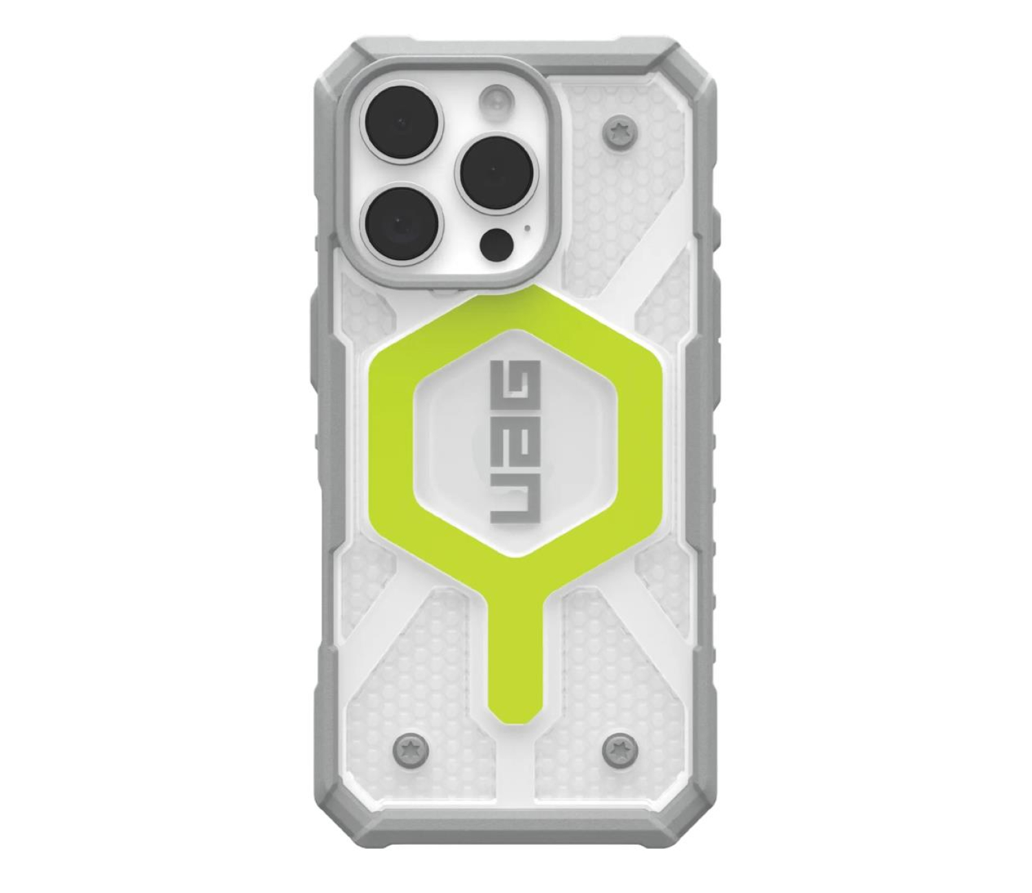 UAG Pathfinder Clear Magsafe do iPhone 16 Pro active neon