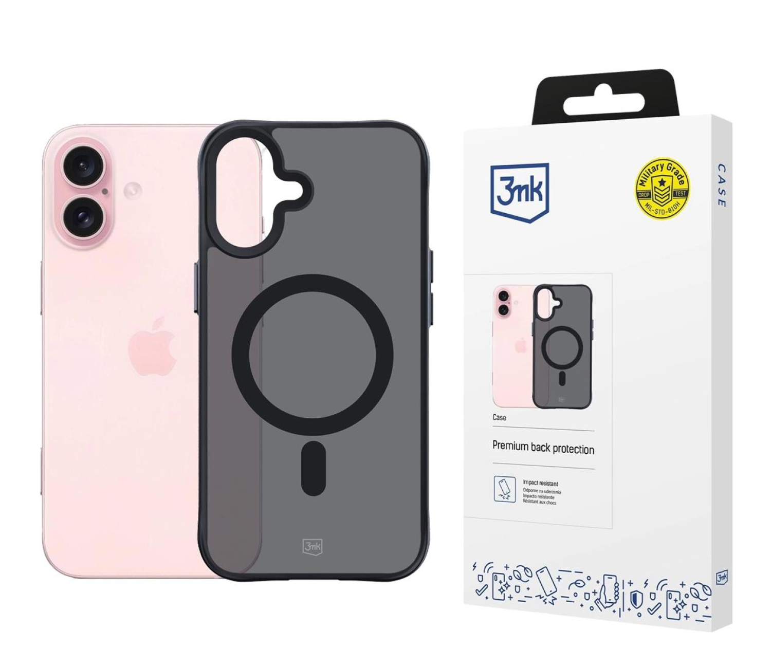 3mk Smoke MagCase do iPhone 16