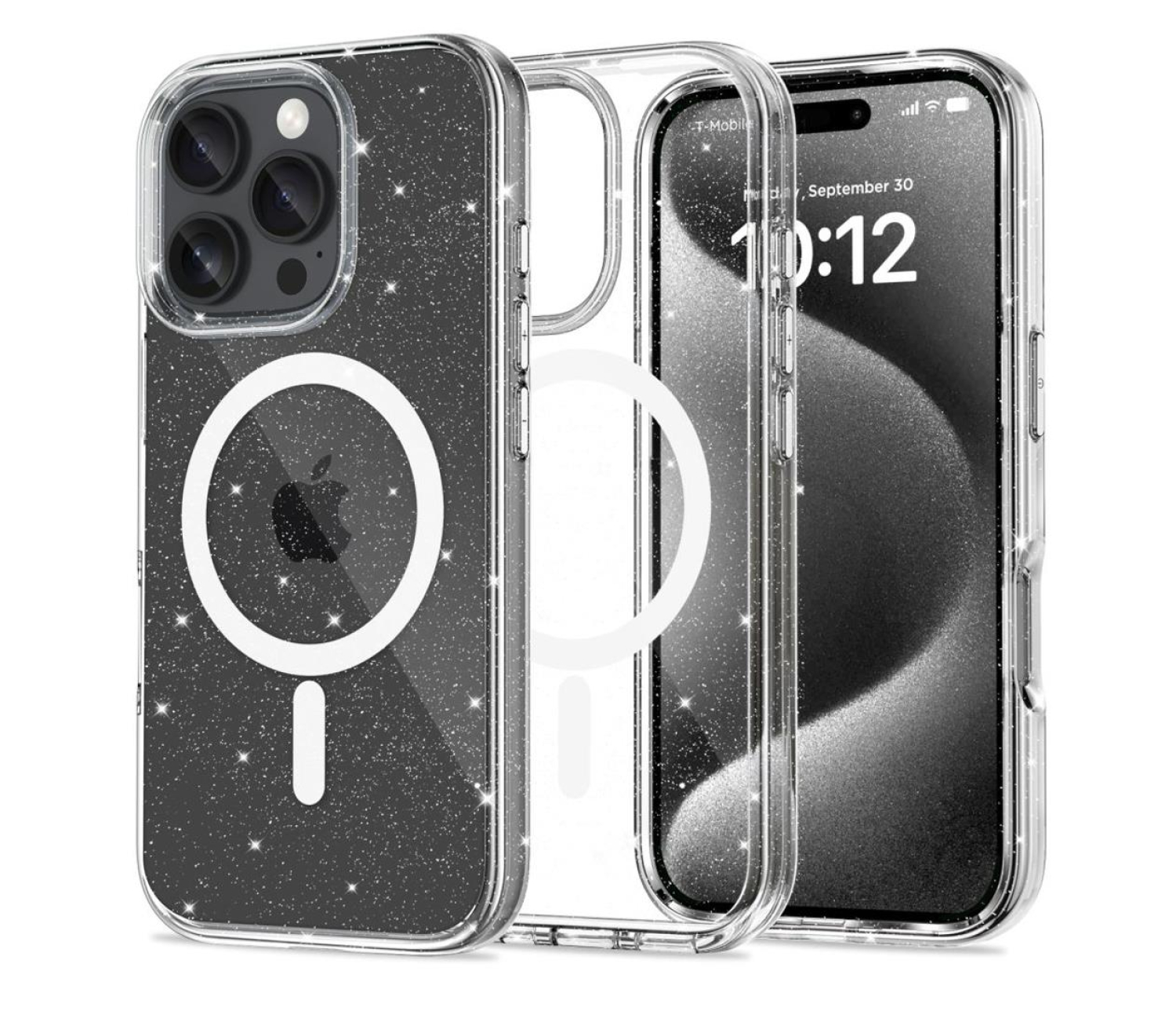 Tech-Protect Flexair Hybrid Magsafe do iPhone 16 Pro Glitter