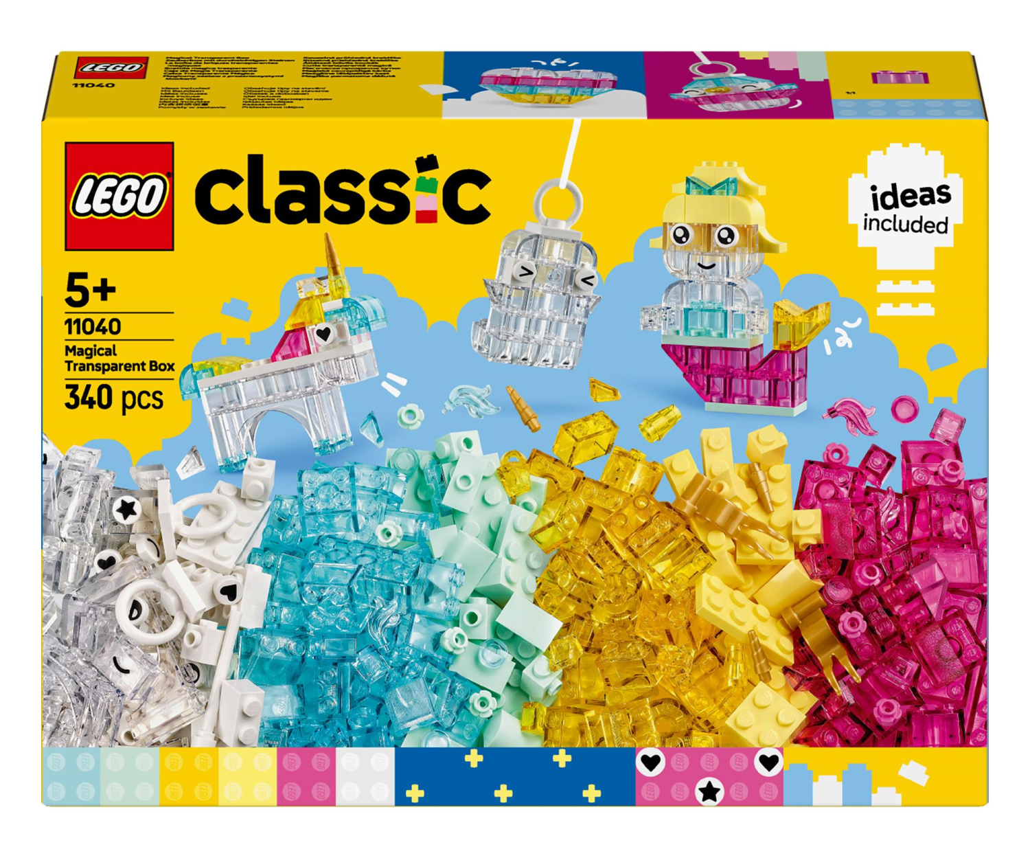 LEGO Classic 11040 Magiczny zestaw z przezroczystymi klockami - odbiór za 0 zł we wszystkich salonach x-kom i Neonet