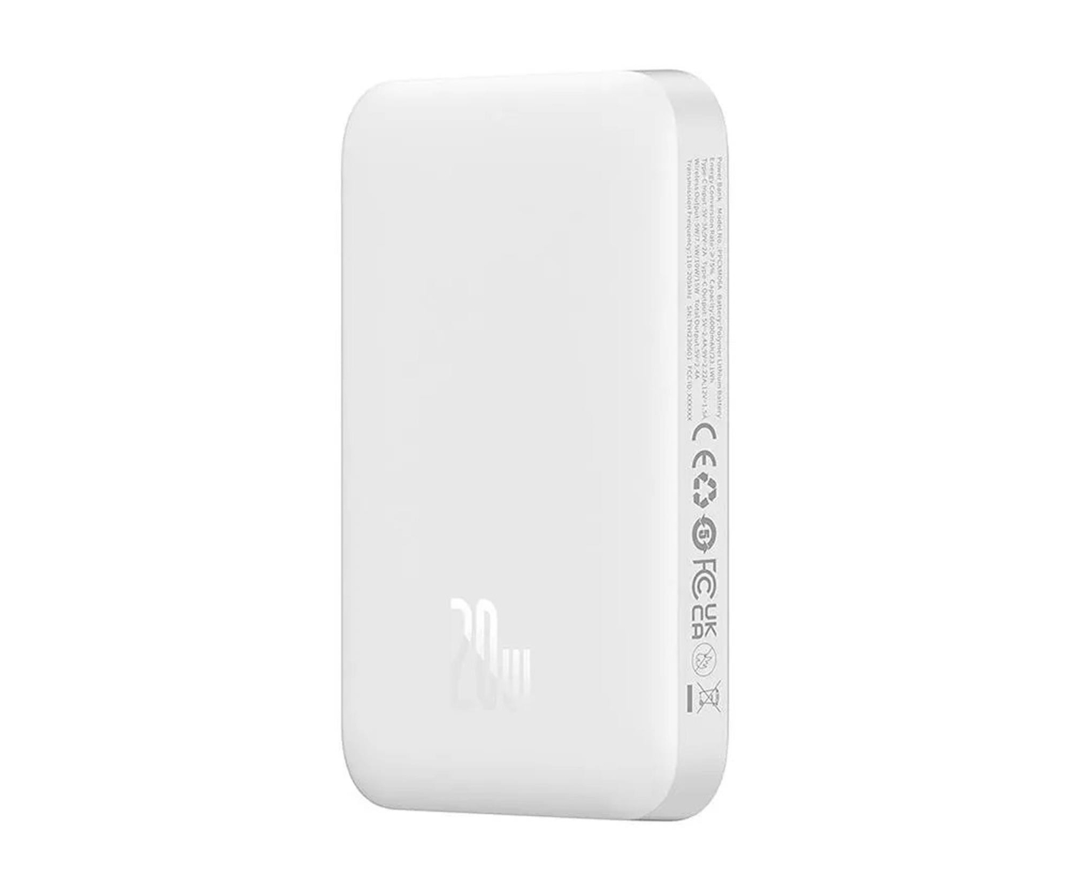 Baseus Magnetic Mini 6000mAh 20W MagSafe (biały)