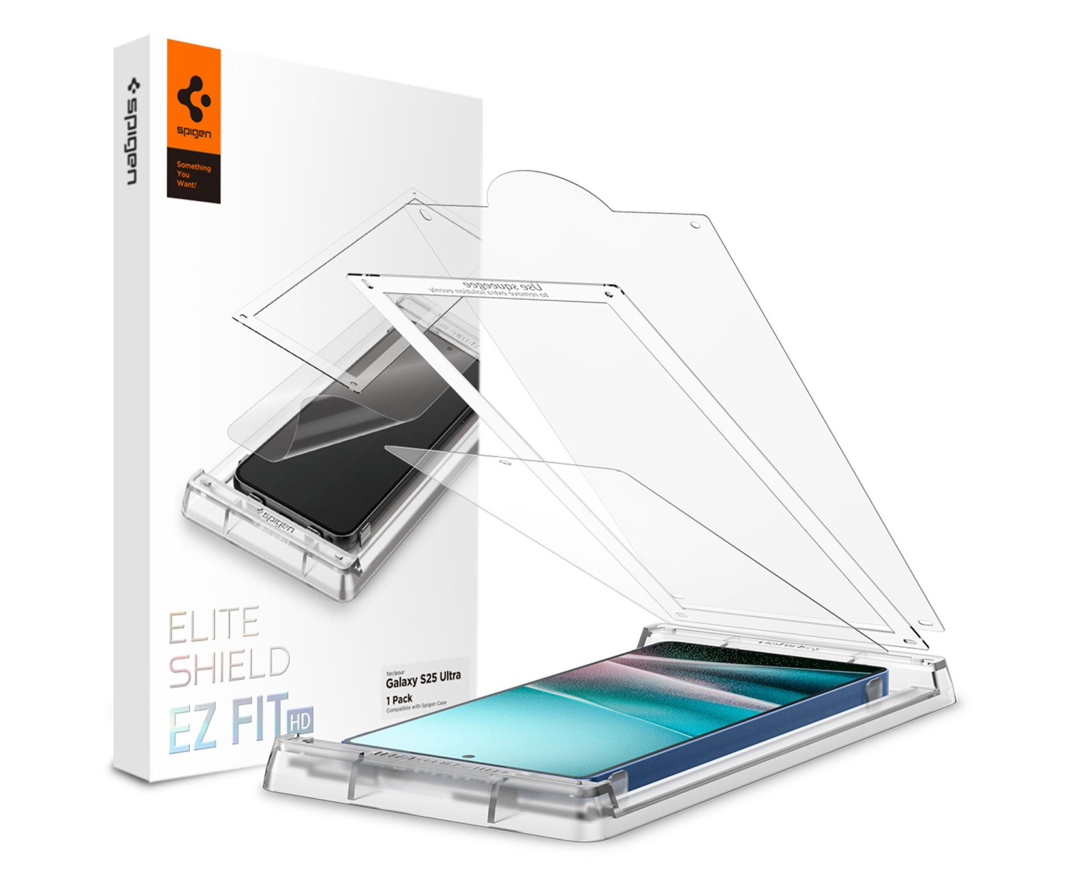 Spigen Elite Shield ”Ez Fit” do Samsung Galaxy S25 Ultra Clear