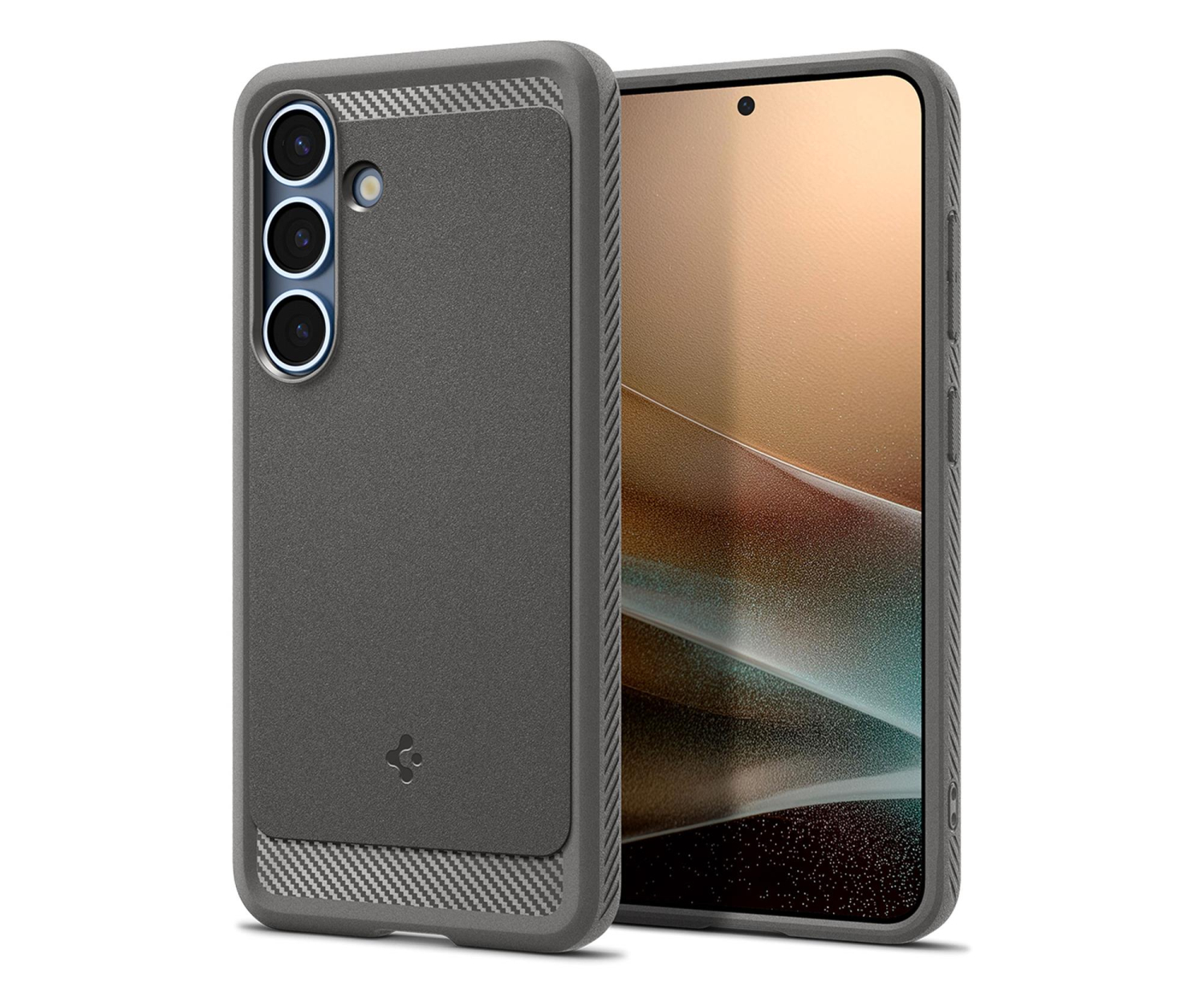 Spigen Rugged Armor Mag Magsafe do Samsung Galaxy S25 Marble Grey
