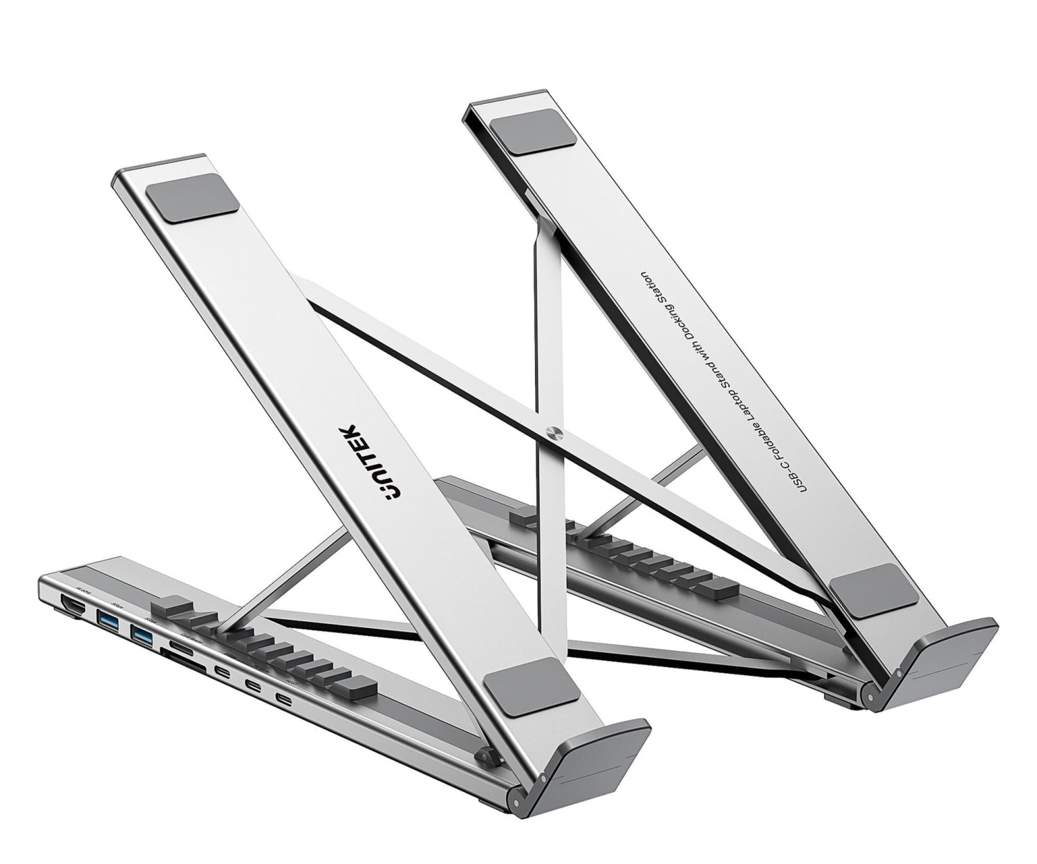 UNITEK PODSTAWKA POD LAPTOP REGULOWANA + HUB