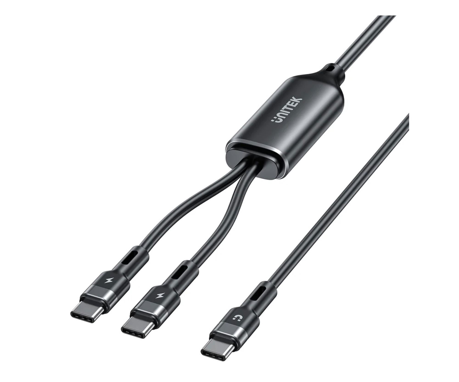 UNITEK KABEL USB-C 2W1 PD 100W SILIKON 1,8M