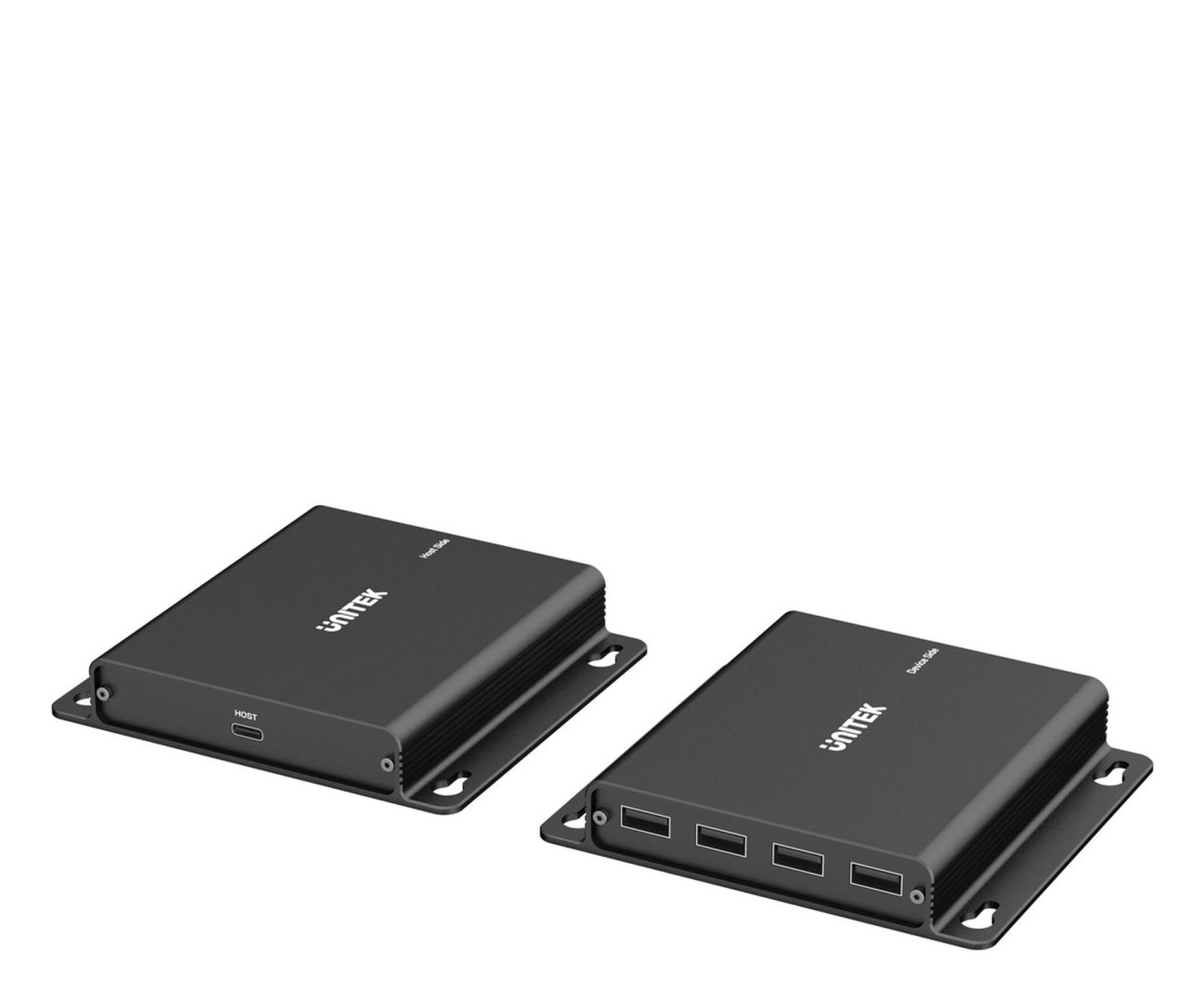 Unitek U1222ABK01-EU USB-C na 4× USB-A przez Ethernet, zasięg do 150 m 480Mbps Czarny