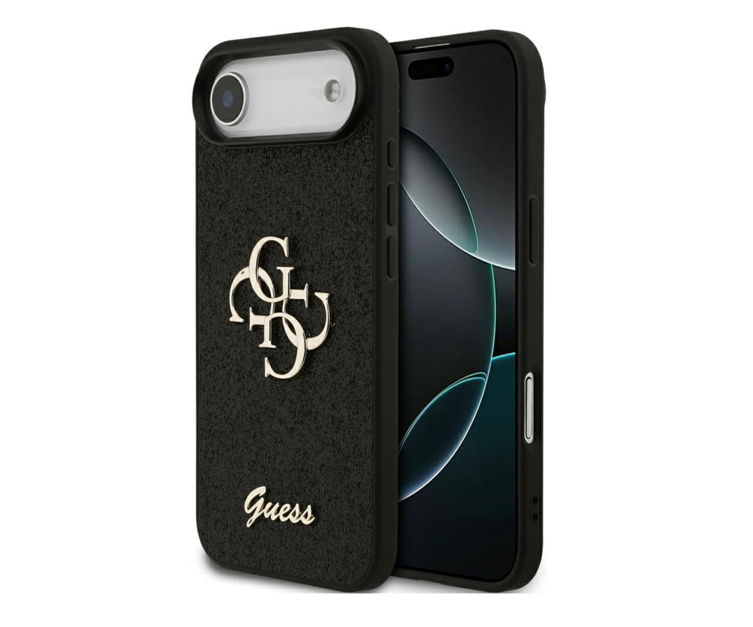 Guess Fixed Glitter Big 4G do iPhone Air czarny