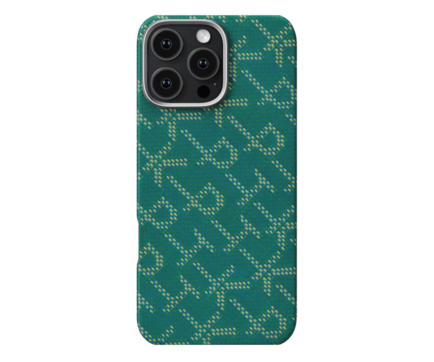 PITAKA Tactile Woven Case PTK Green/Gold iPhone 16 Pro