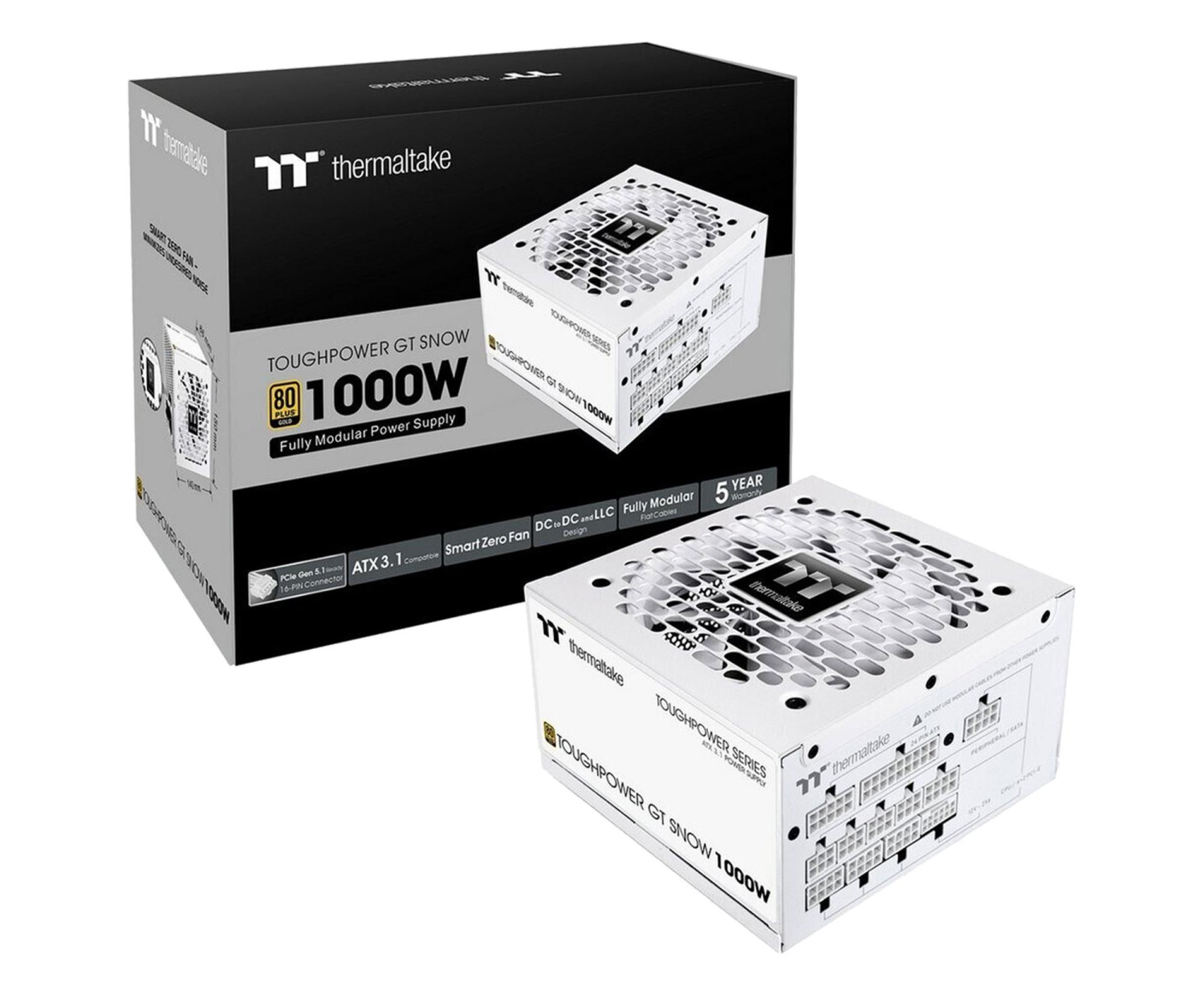 Thermaltake ToughPower GT 1000W 80 Plus Gold ATX 3.1 White