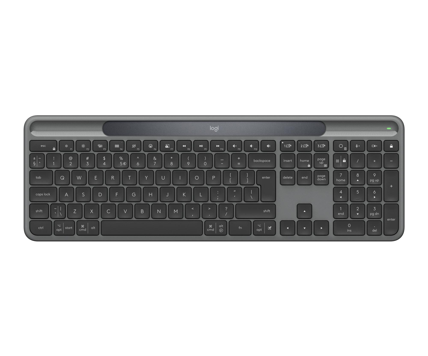 Logitech Signature Slim Solar+ Grafitowy