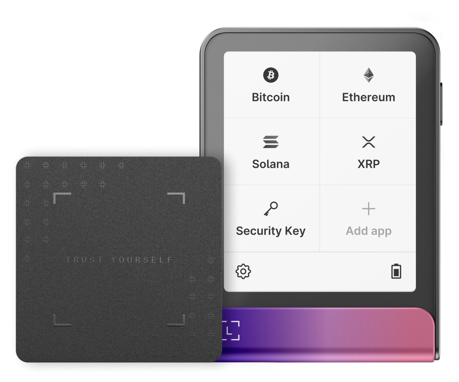 Ledger Flex Crimson Magenta Crypto Hardware Wallet Recovery Key
