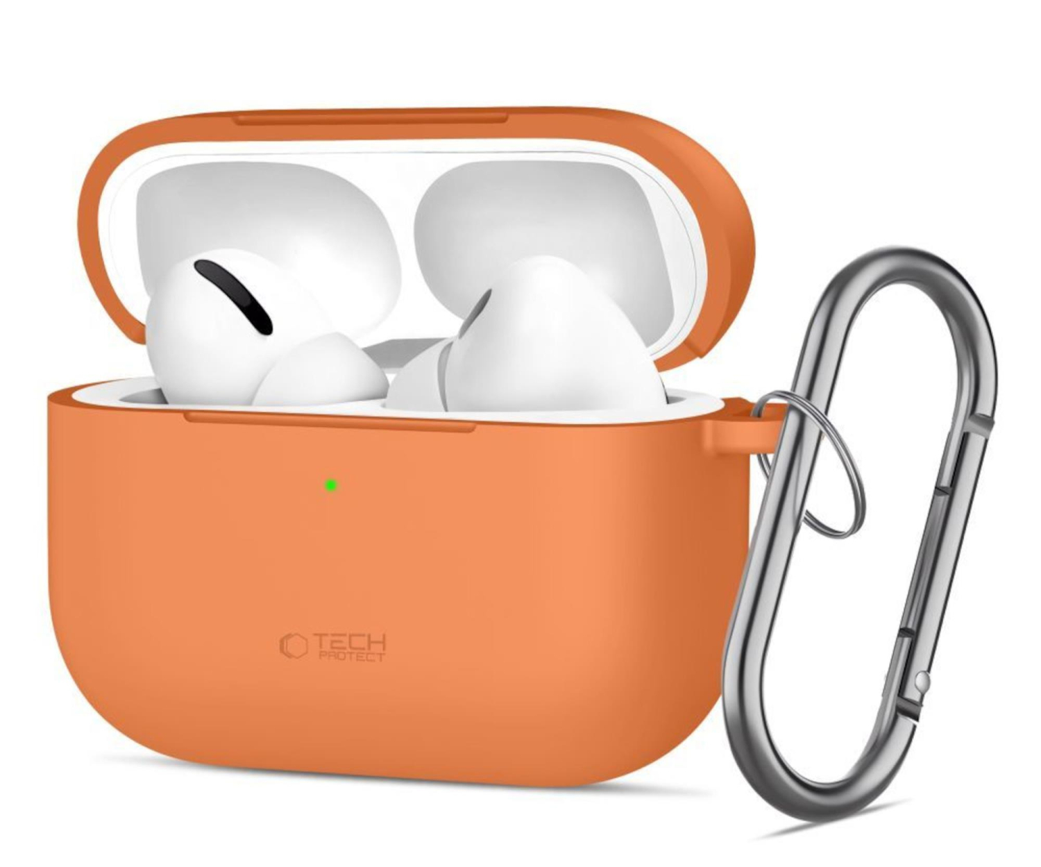 Tech-Protect Silicone Hook Do Apple Airpods Pro 3 Cosmic Orange