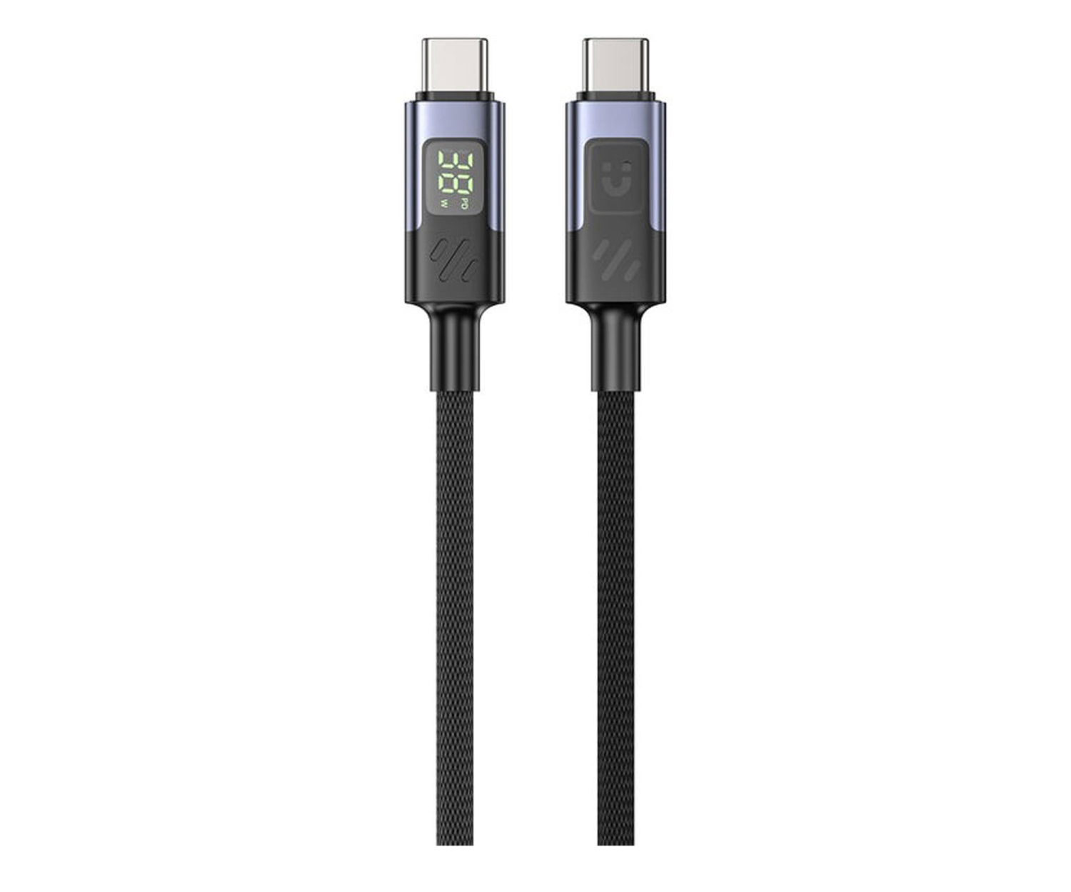Unitek Przewód USB-C PD 60W  z wyświetlaczem 3m z oplotem