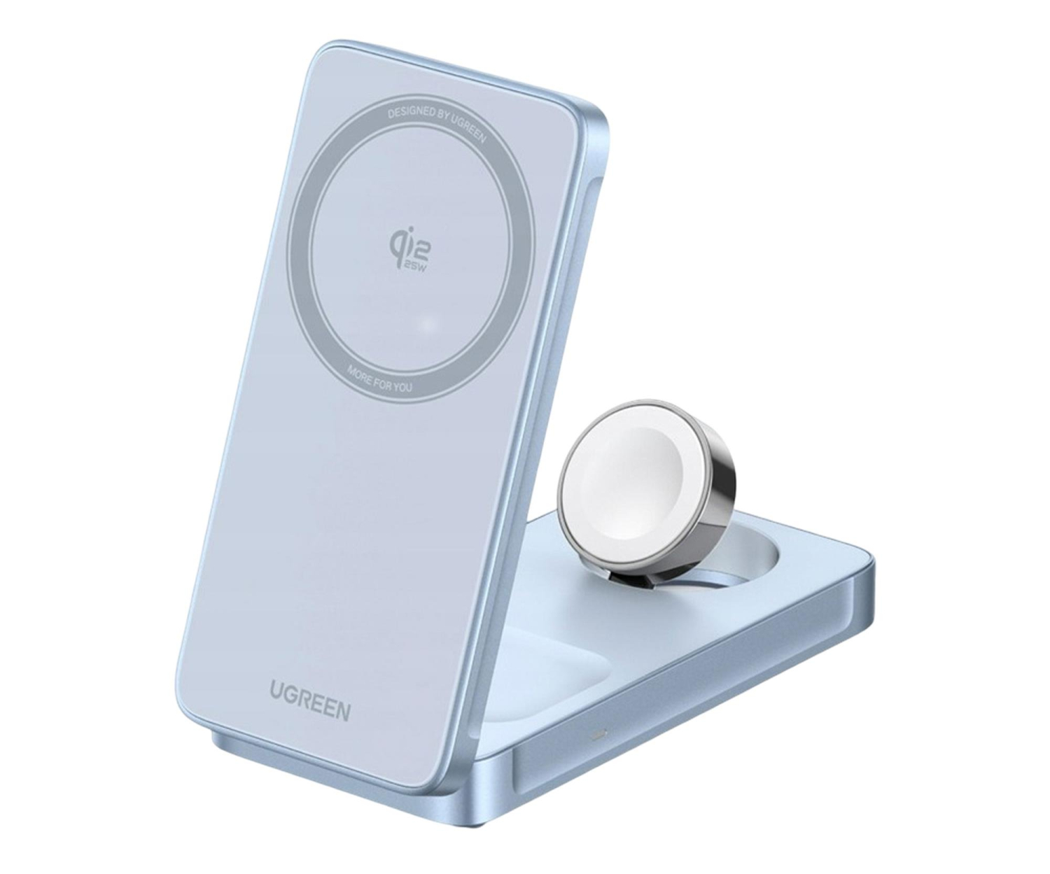 UGREEN Ładowarka indukcyjna 3w1 W757 MagFlowQi2 25W szara