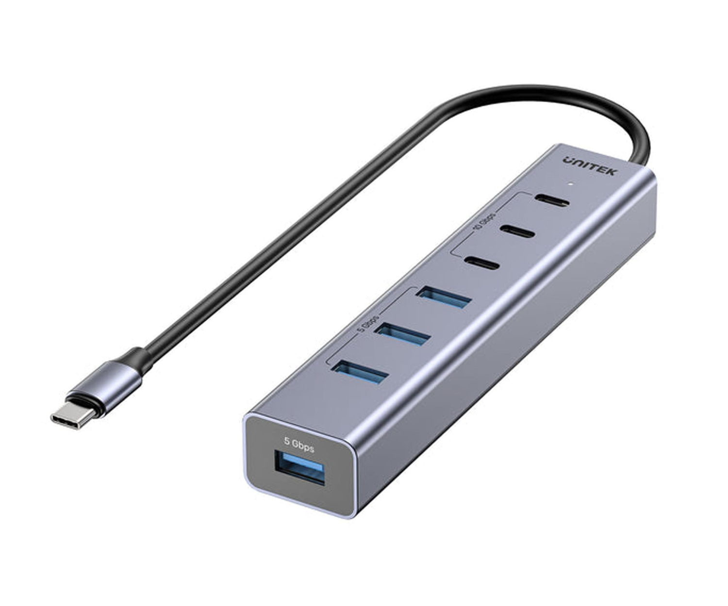 Unitek Hub USB-C 3x USB-C 10Gbps 4x USB-A 5 Gbps