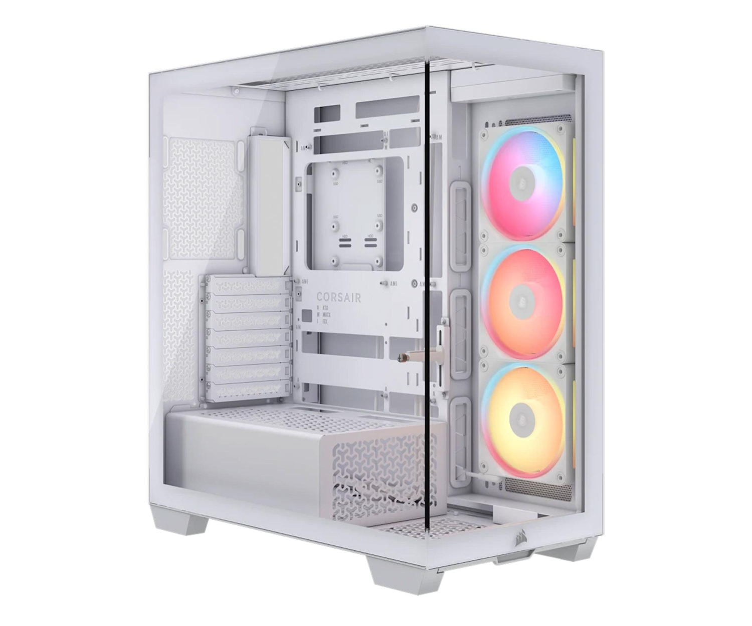 Corsair Obudowa 3500X LXR LINK TG Mid-Tower Biała