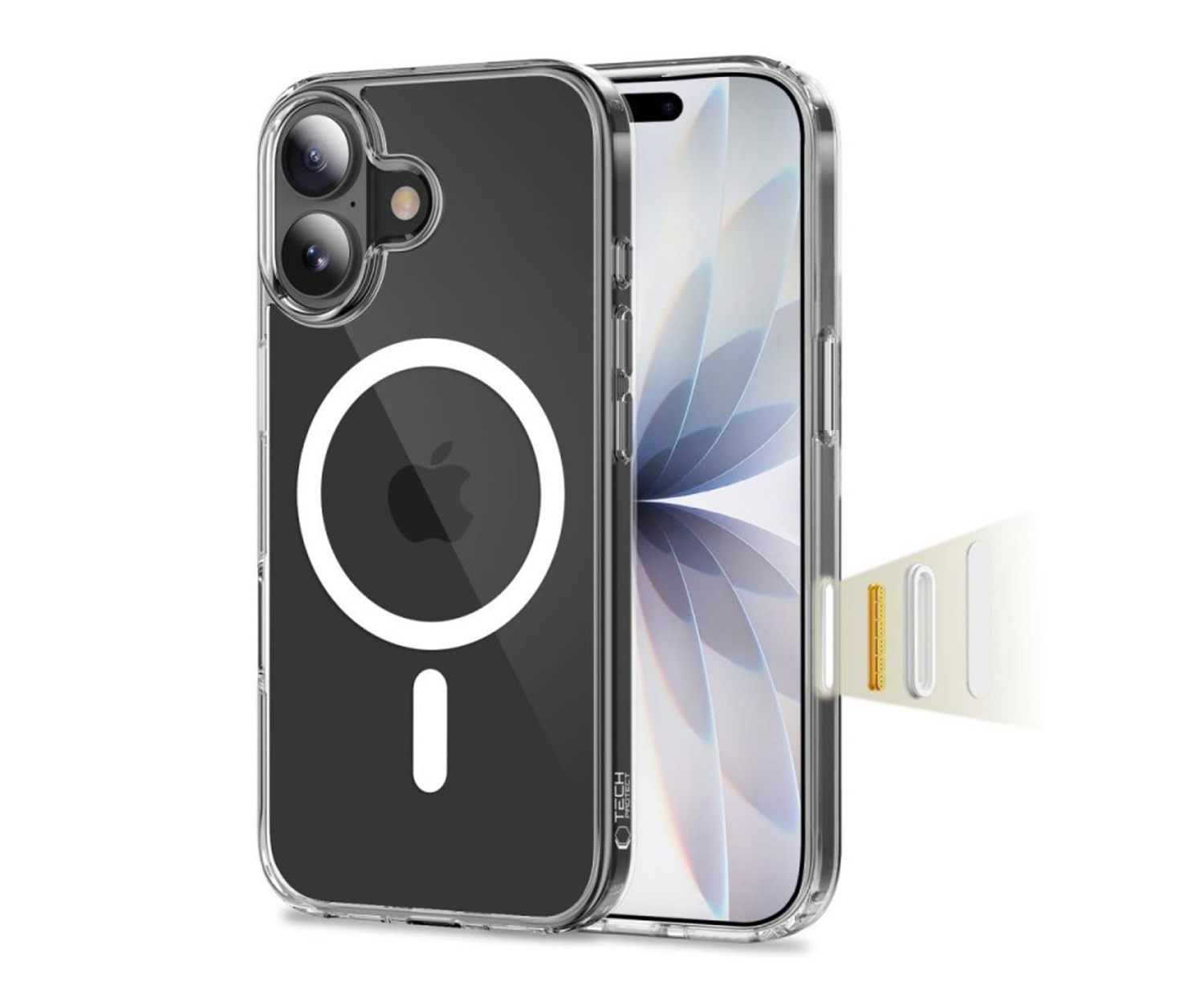 Tech-Protect Flexair Hybrid Cc Magsafe do Iphone 17 Clear