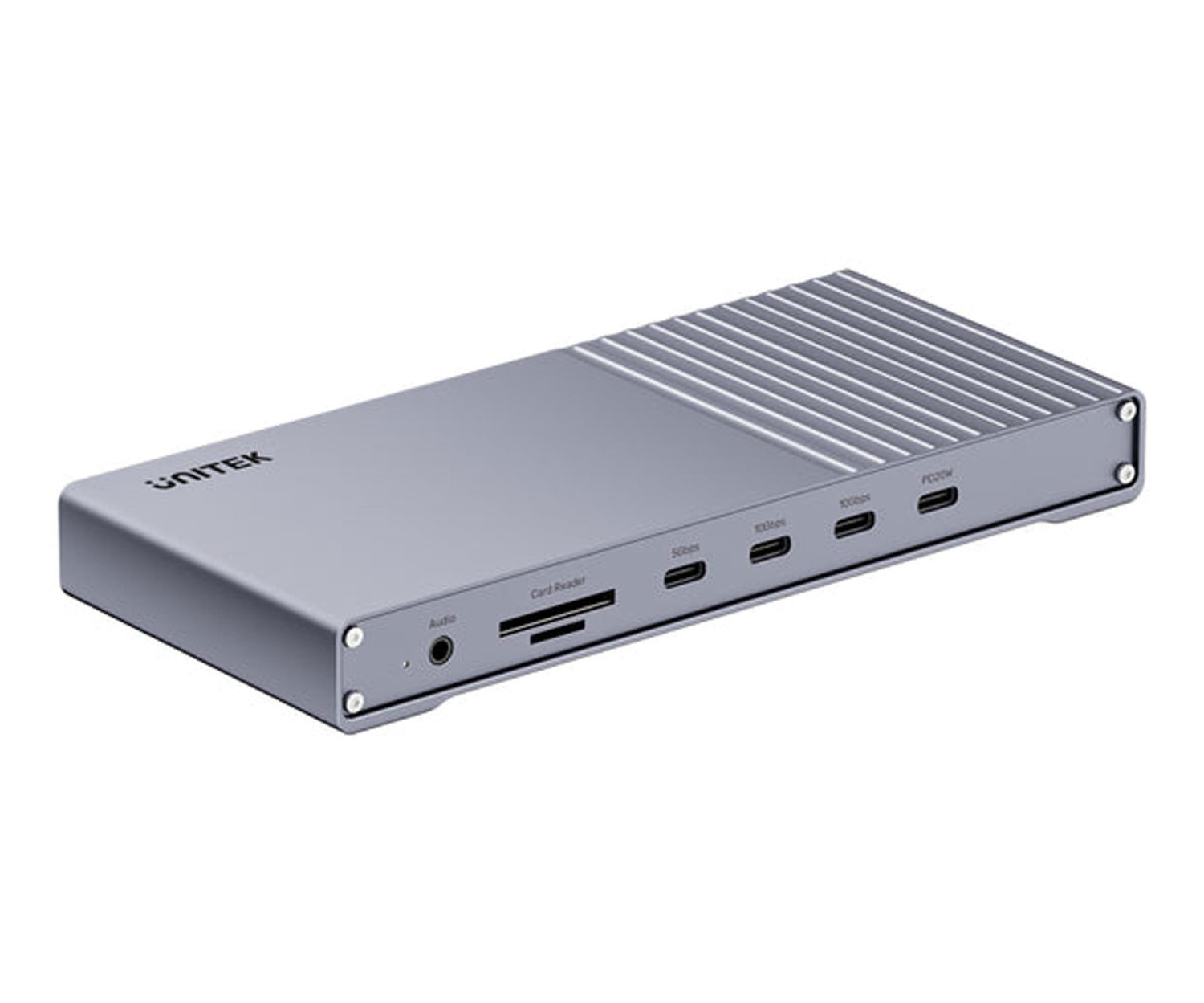 Unitek D1117AGY01-EU USB4 14w1 Srebrny