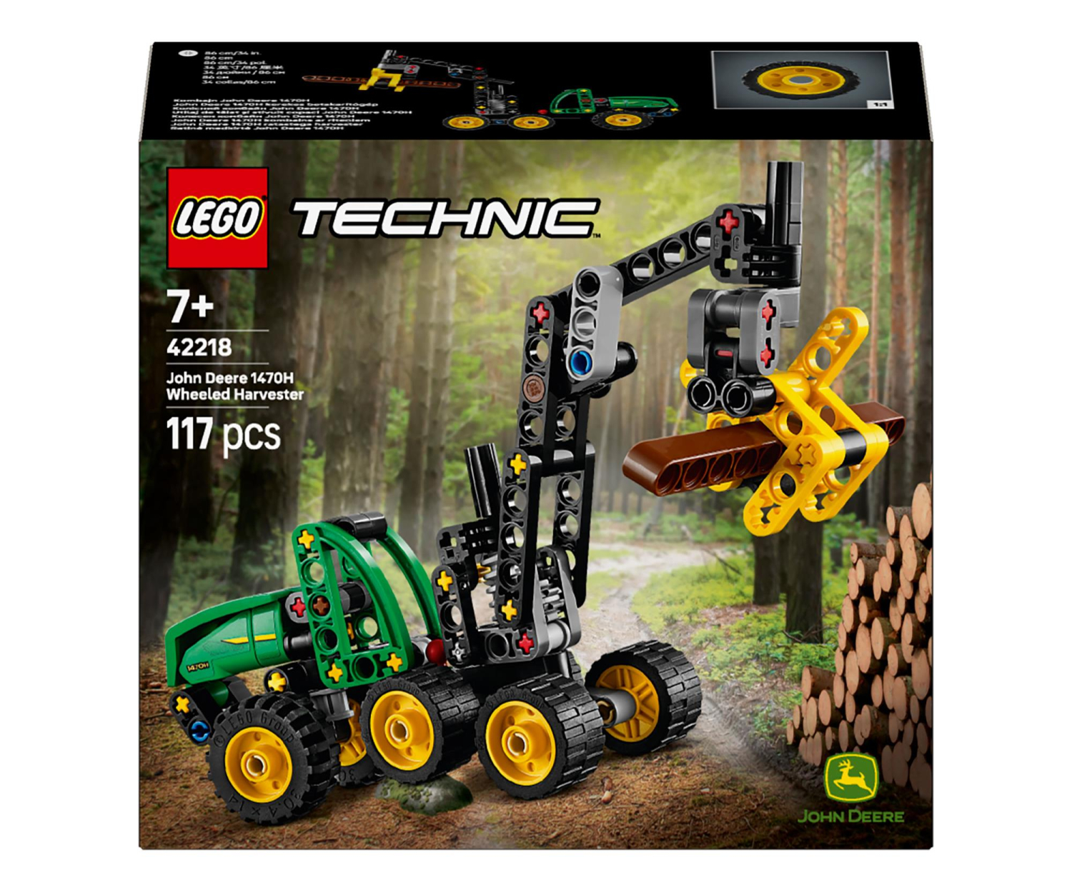 LEGO TECHNIC 42218 Harwester kołowy John Deere 1470H - odbiór za 0 zł we wszystkich salonach x-kom i Neonet