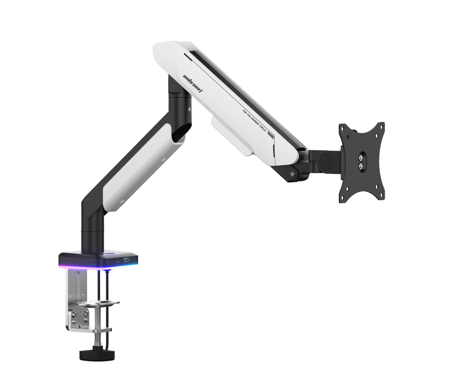 Anda Seat Stealth II PRO RGB 17"- 42" biały