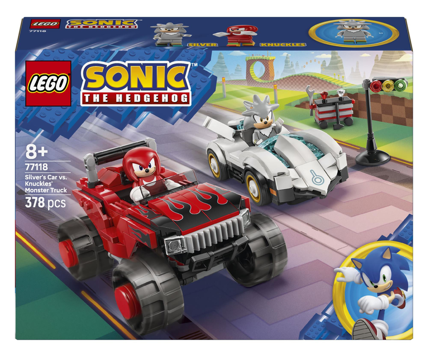 LEGO Sonic the Hedgehog 77118 Silver kontra Knuckles, zabawka - odbiór za 0 zł we wszystkich salonach x-kom i Neonet