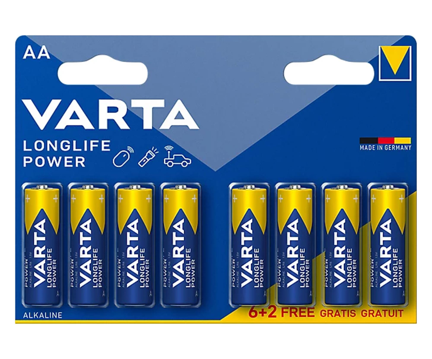 Varta Longlife Power AA (8 szt.) (6+2)