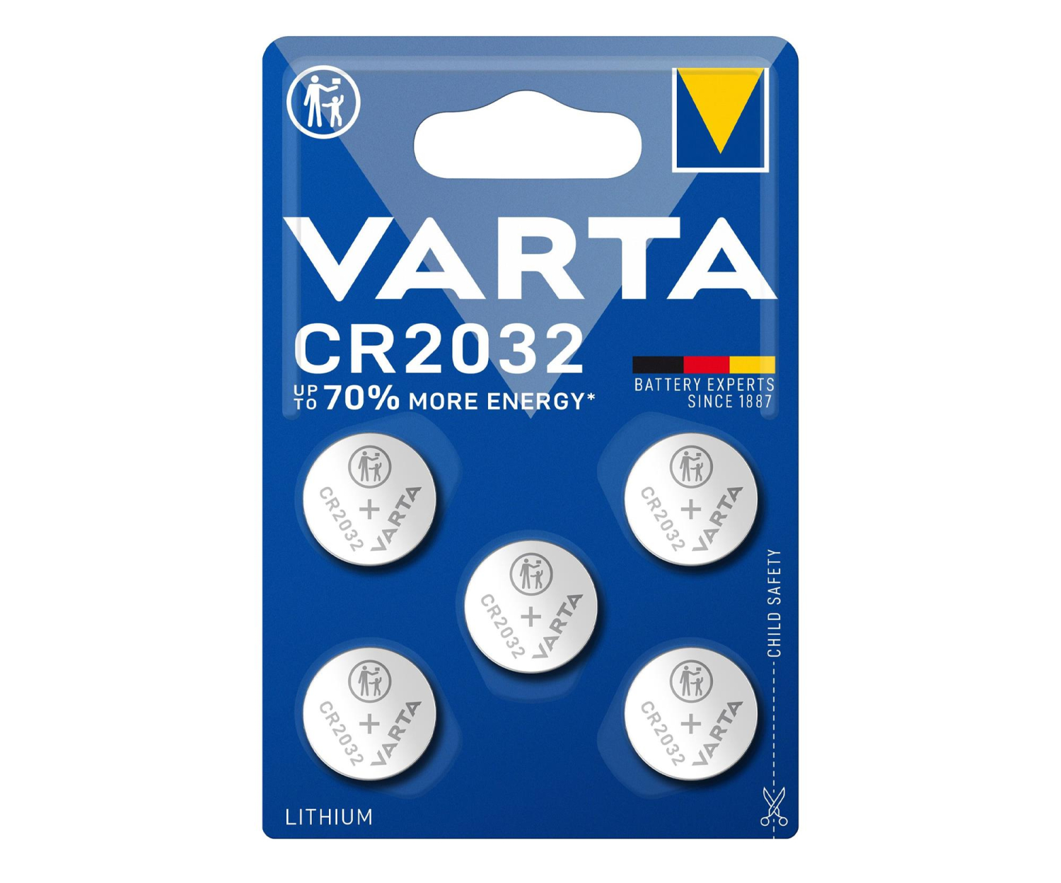 Varta Litowe Baterie Pastylkowe CR2032 (5 szt.)