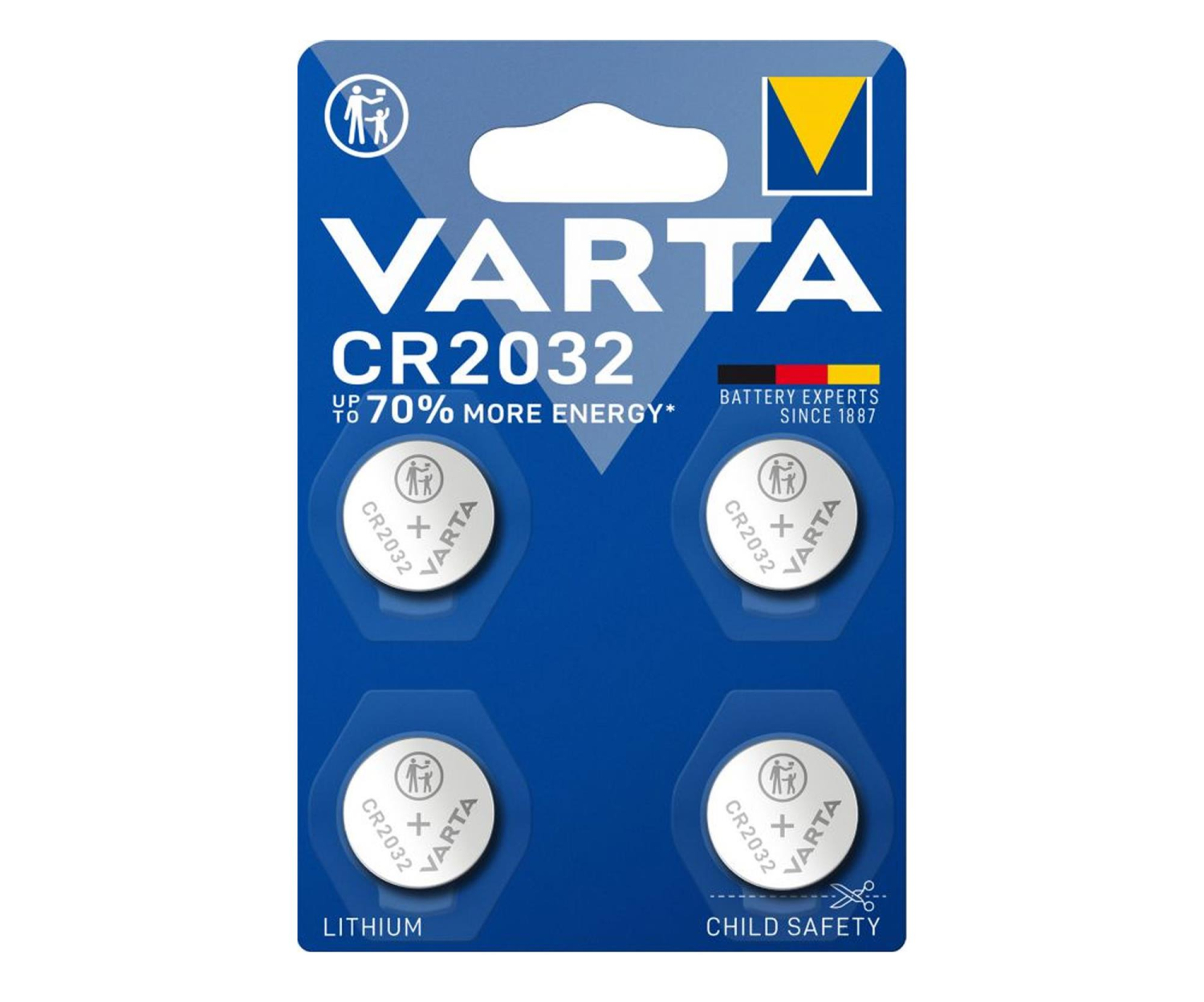 Varta Litowe Baterie Pastylkowe CR2032 (4 szt.)
