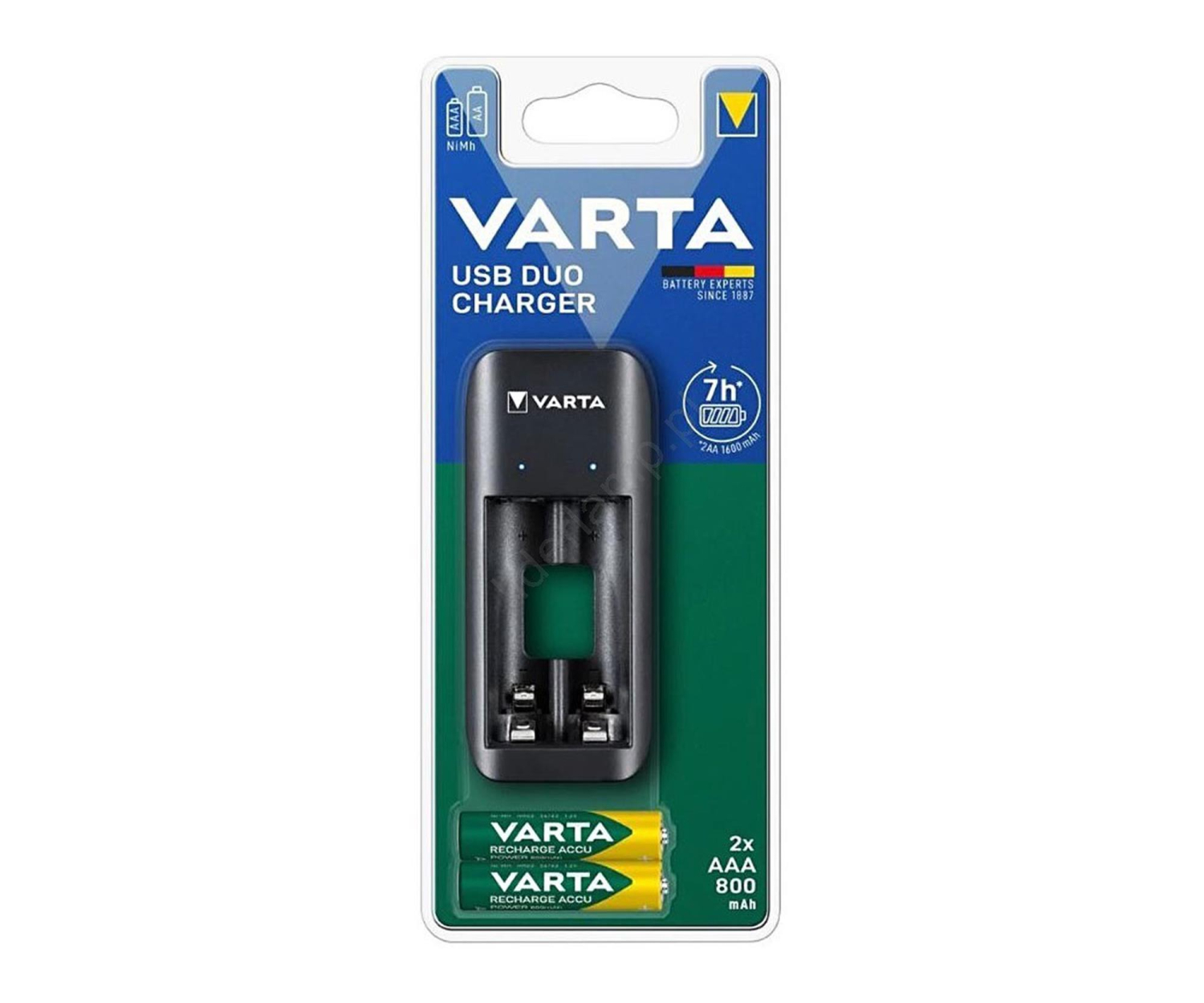 VARTA USB DUO CHARGER + 2 akumulatory AAA 800 mAh