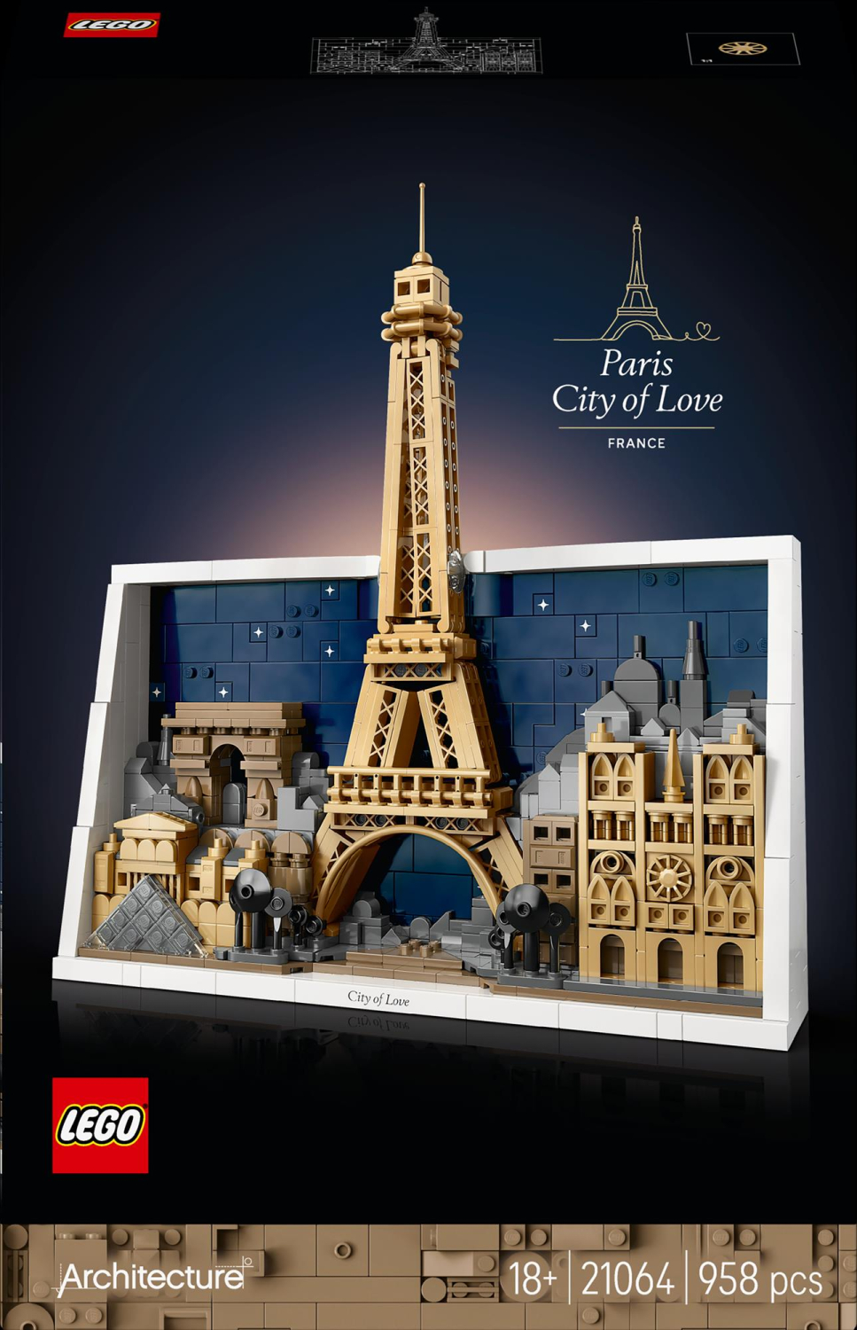 LEGO ARCHITECTURE 21064 Paryż — miasto miłości - odbiór za 0 zł we wszystkich salonach x-kom i Neonet