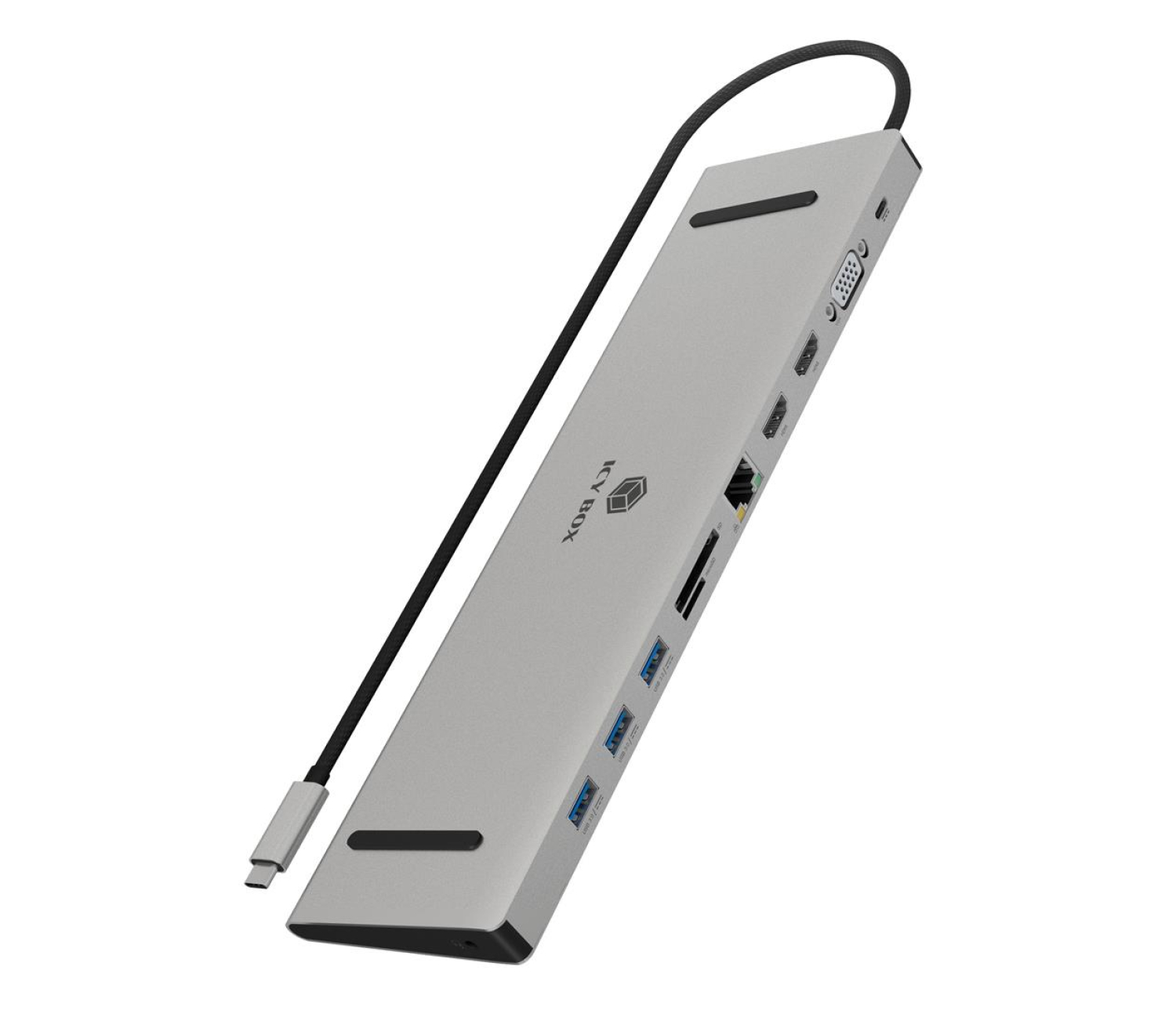 ICY BOX USB-C 11w1 - 2 monitory, PD 100W