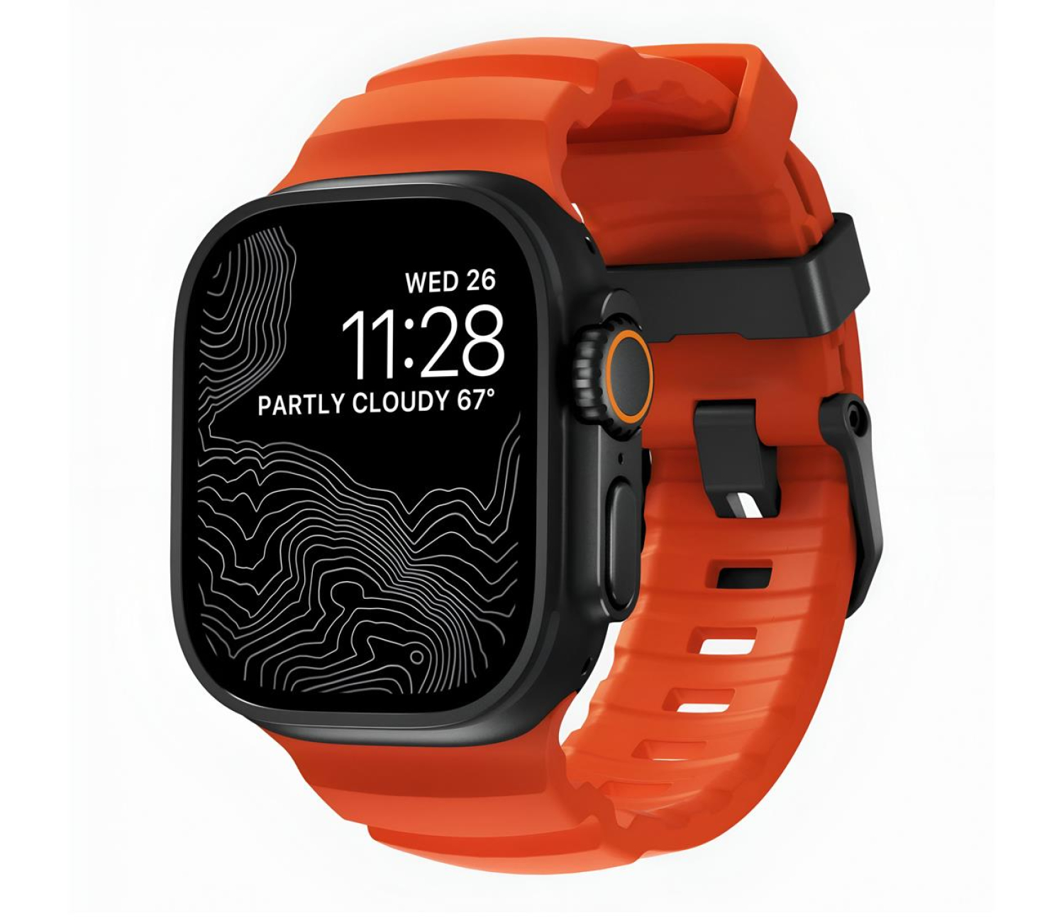 Nomad Rocky Point Band Apple Watch 49/45/44/42mm black/magma