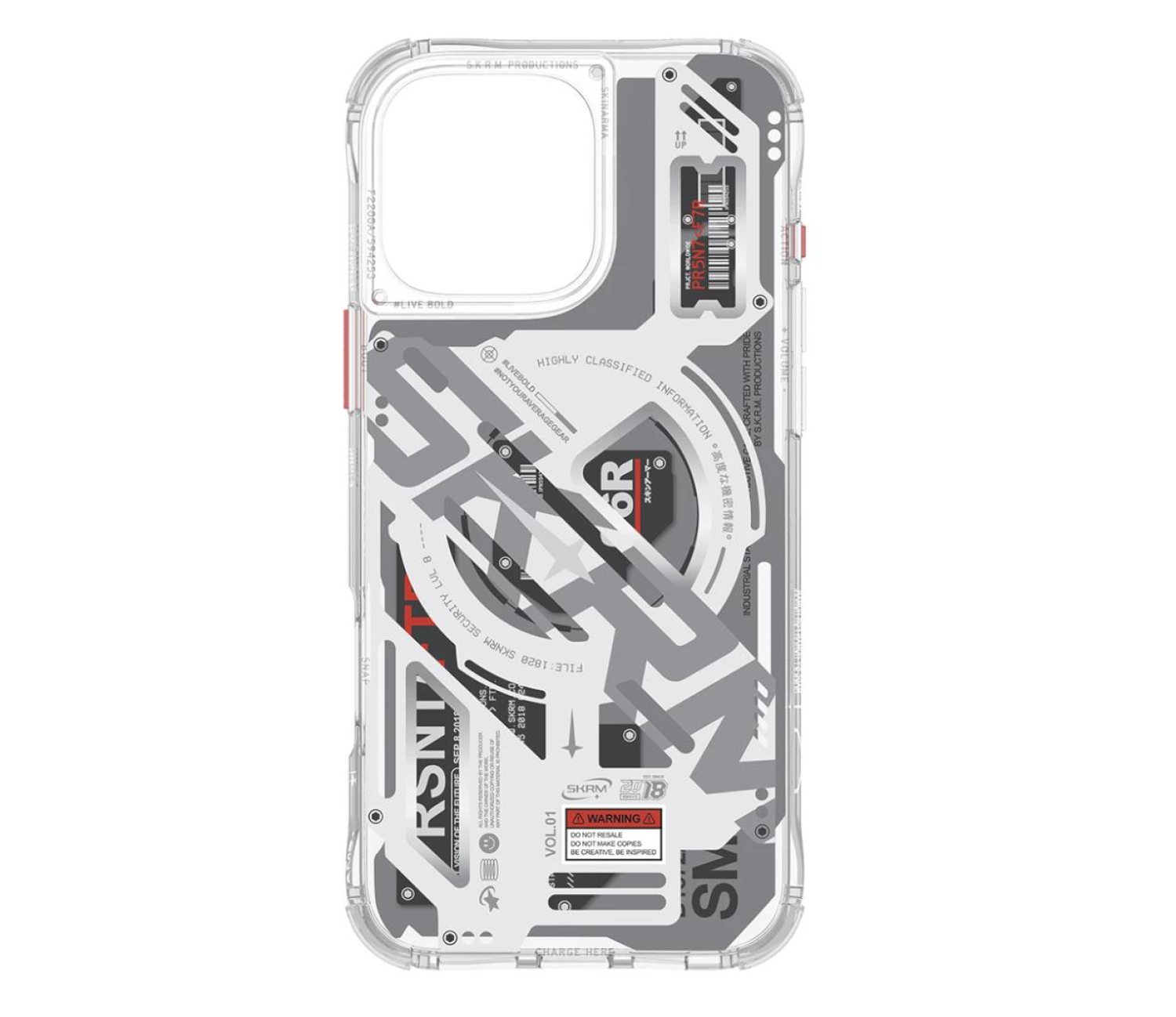 Skinarma Ekho do iPhone 16 Pro 6.3" Magnetic Charging clear