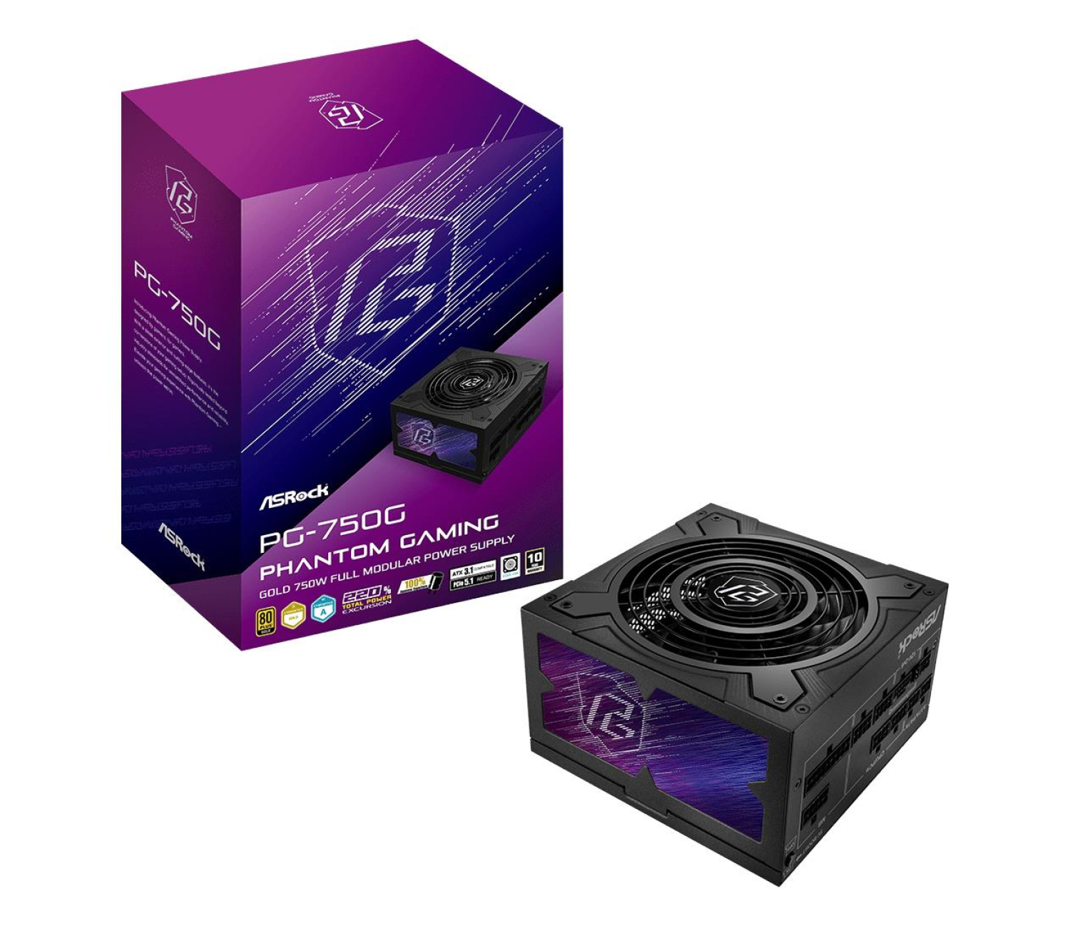 ASRock Phatom Gaming 750W 80 Plus Gold
